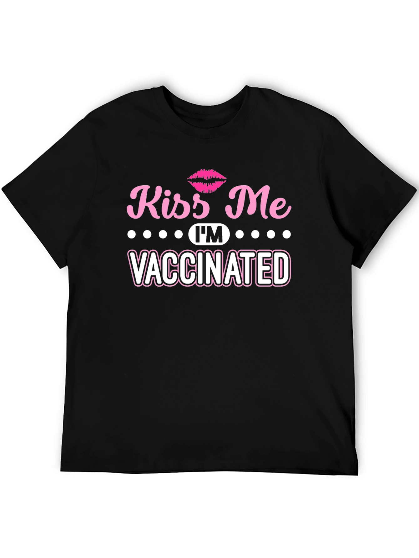 Kiss Me Im Vaccinated Graphic T-Shirt