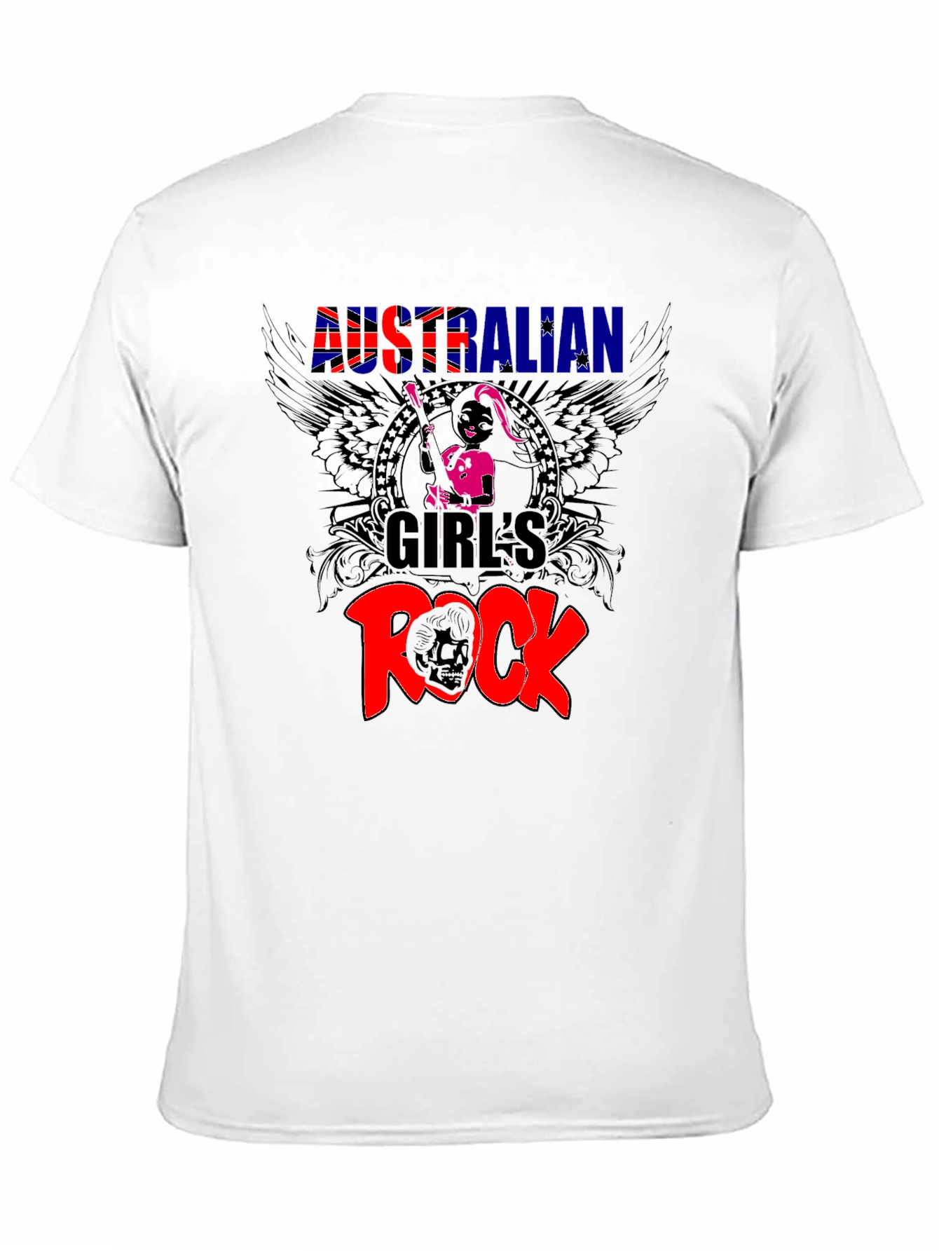 Australian Girls Rock Black T-Shirt