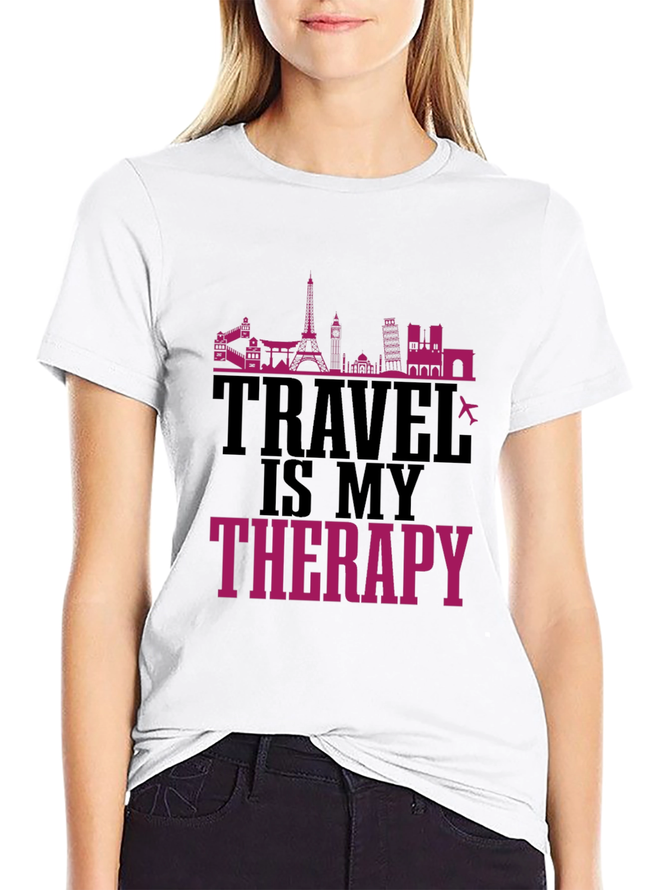 Travel Is My Therapy Graphic T-Shirt