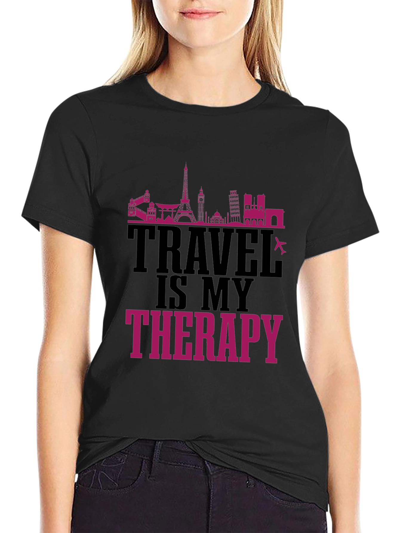 Travel Is My Therapy Graphic T-Shirt