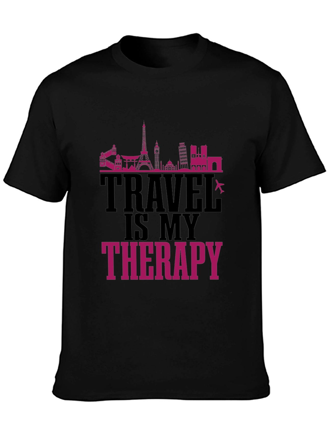 Travel Is My Therapy Graphic T-Shirt
