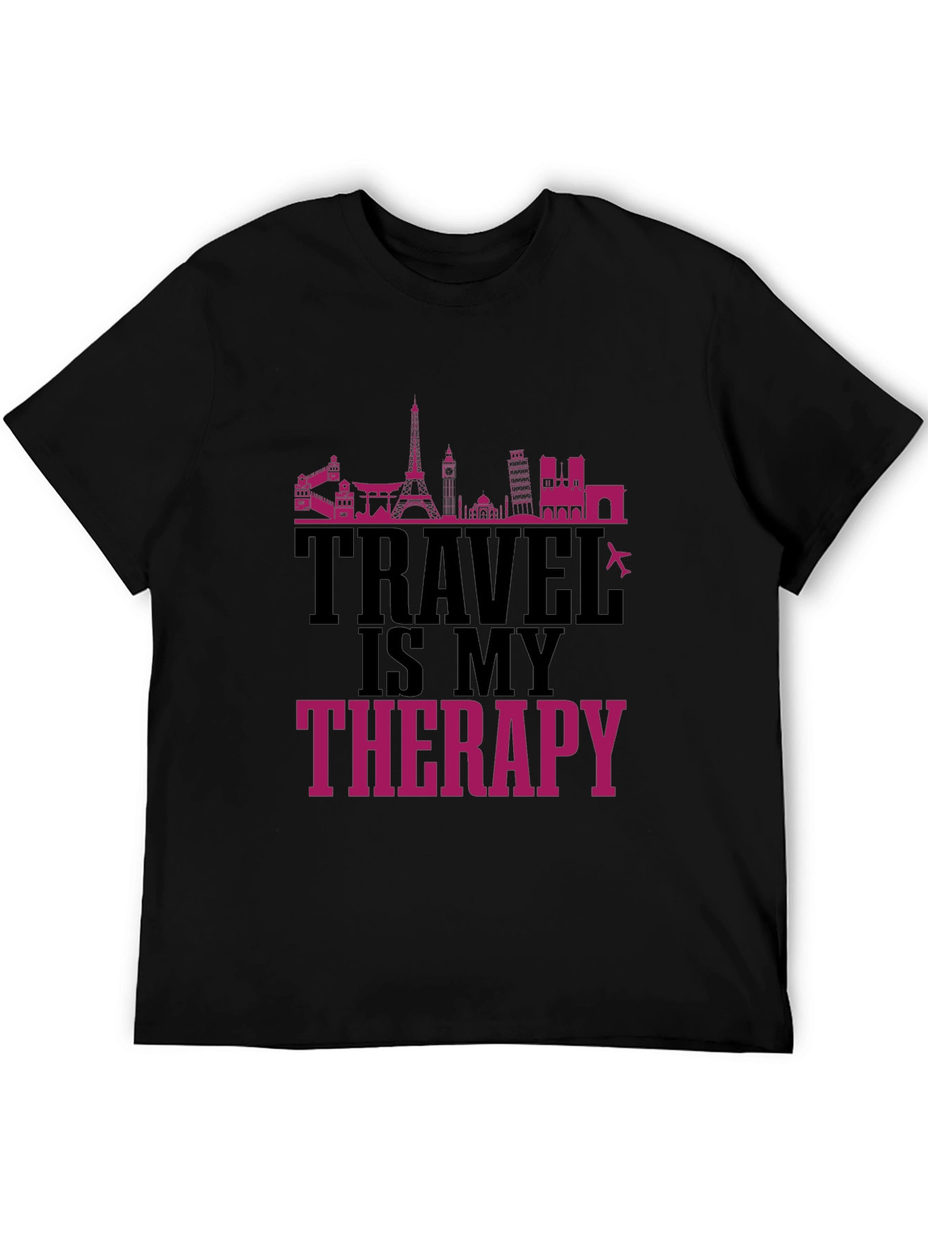 Travel Is My Therapy Graphic T-Shirt