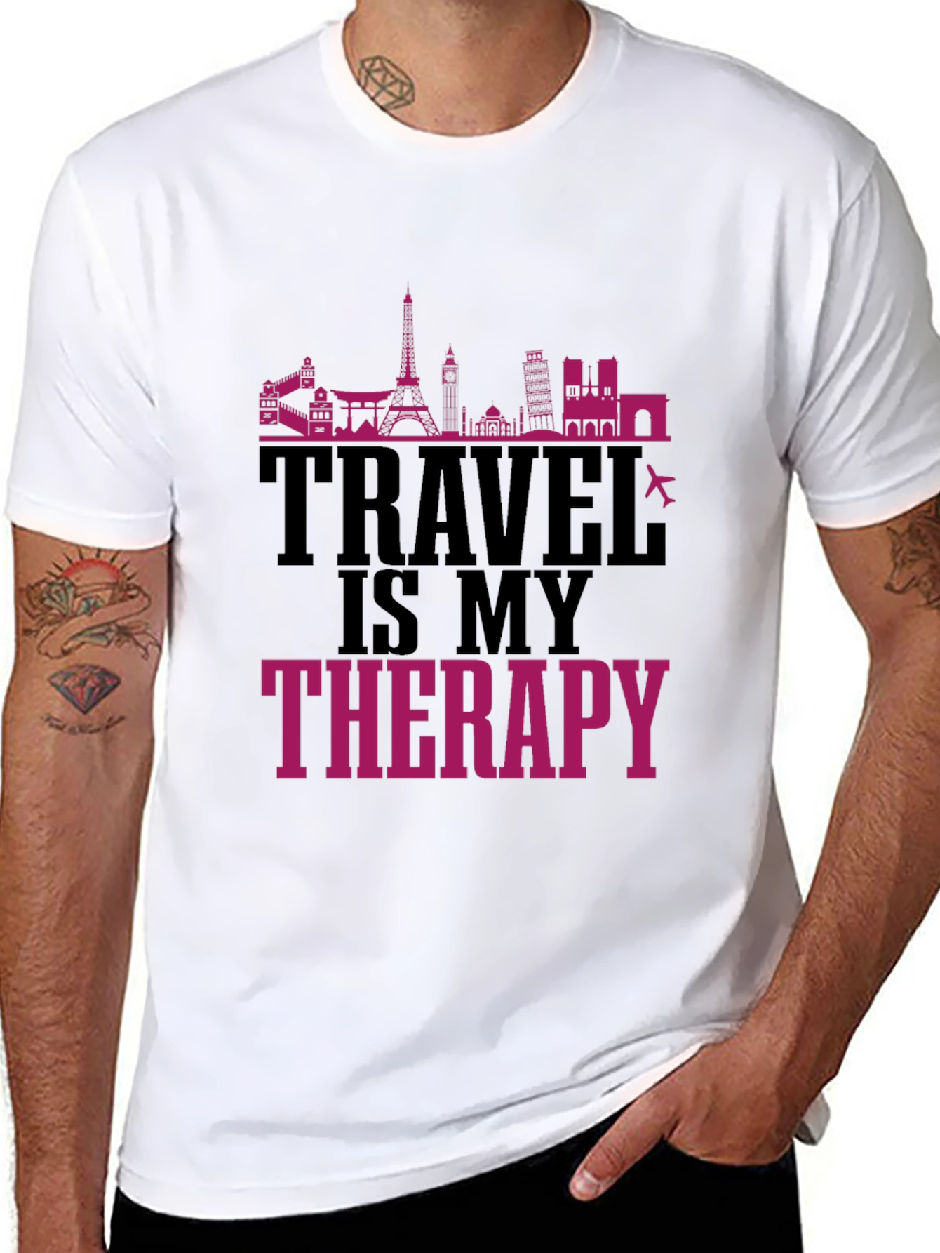 Travel Is My Therapy Graphic T-Shirt