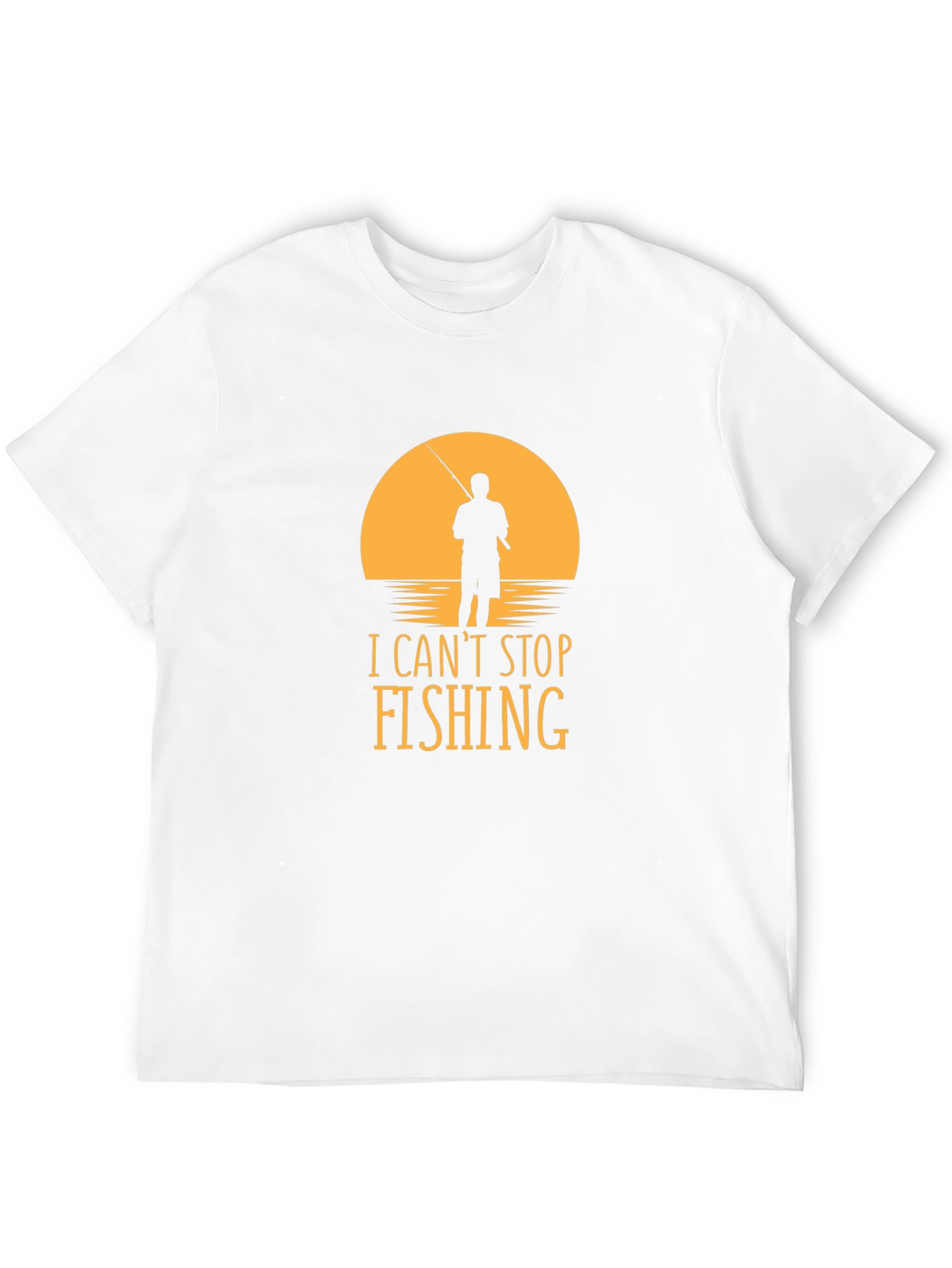 I Cant Stop Fishing T-Shirt - Black