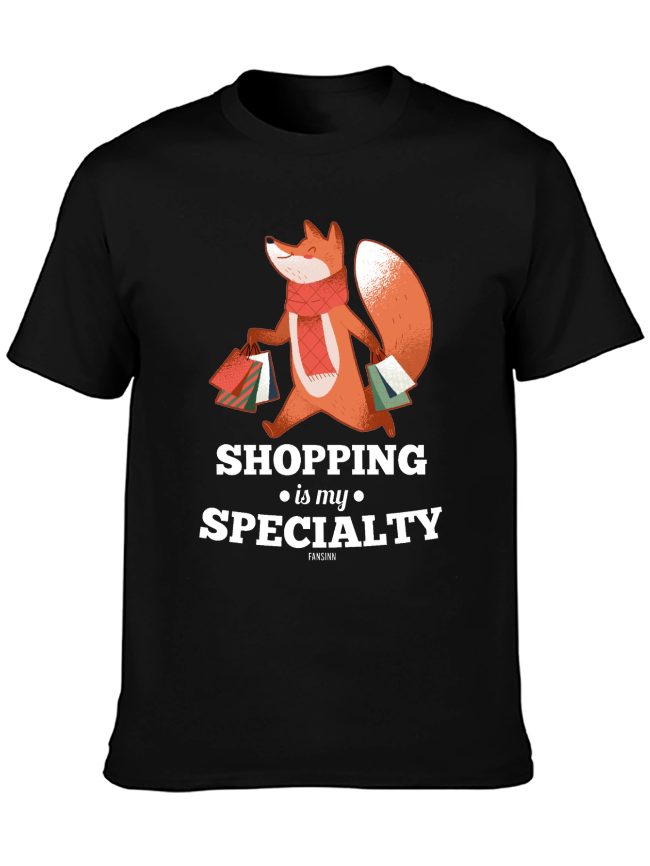 Shopping Fox T-Shirt - Specialty Design
