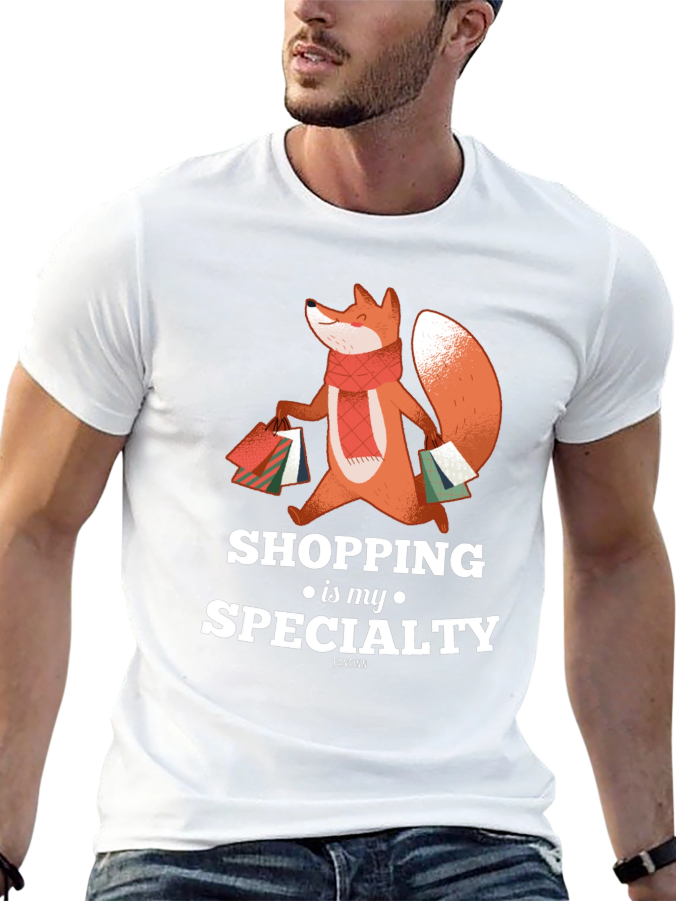 Shopping Fox T-Shirt - Specialty Design