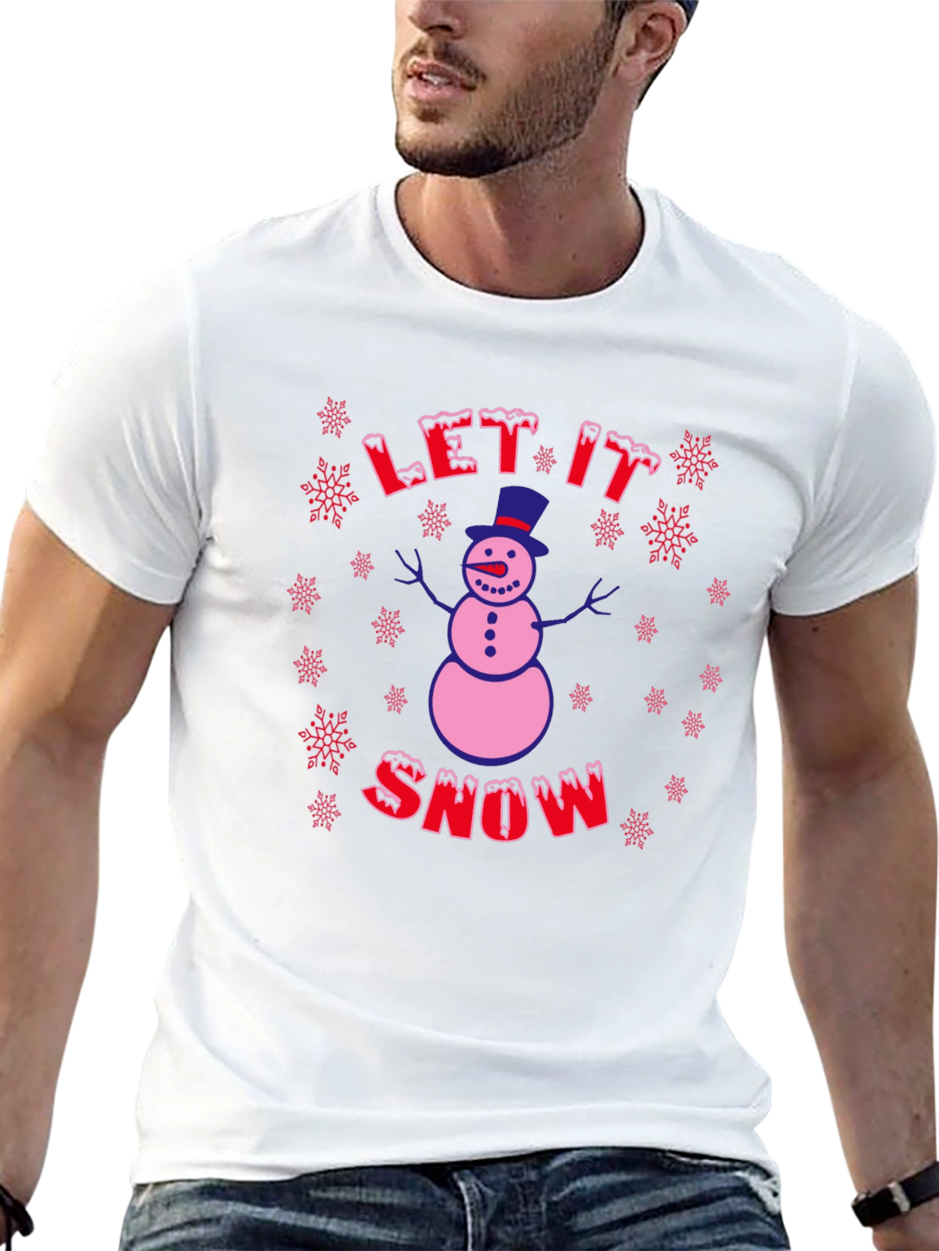 Festive Snowman Graphic Tee