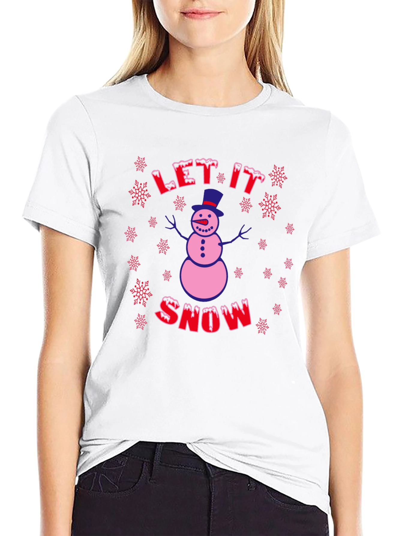 Festive Snowman Graphic Tee