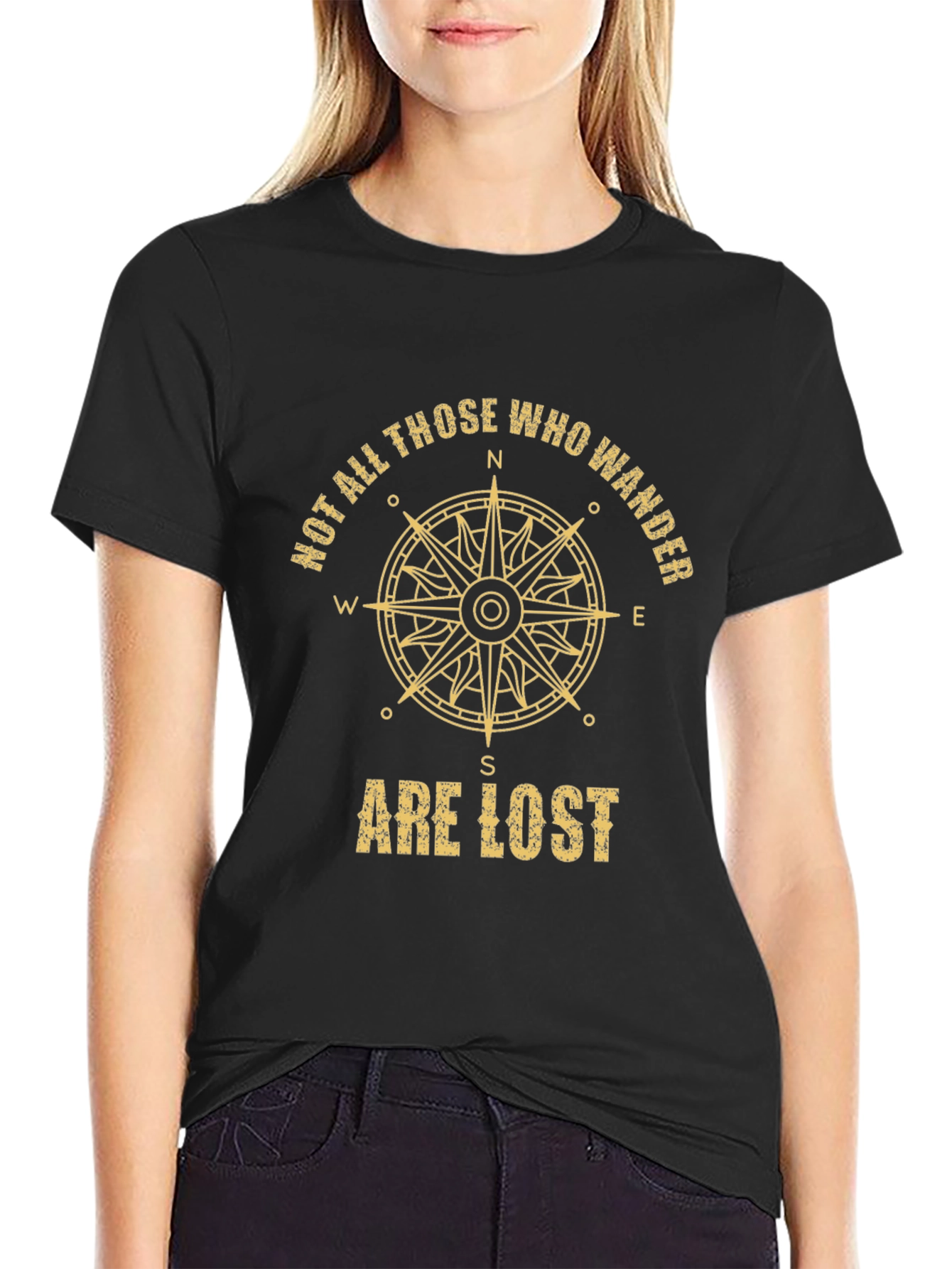 Wanderlust Compass Graphic T-Shirt - Adventure Awaits!