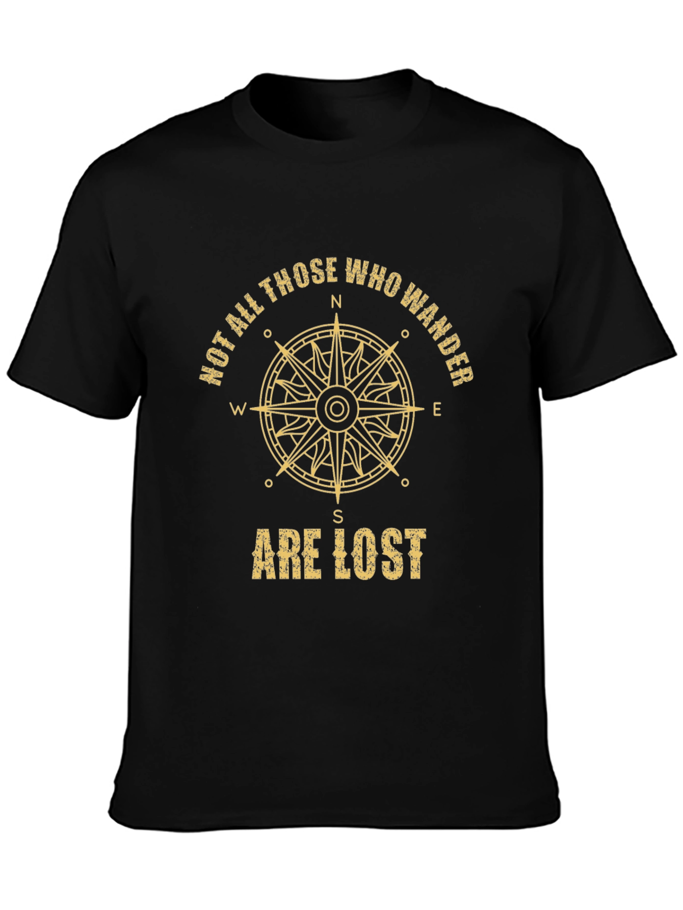 Wanderlust Compass Graphic T-Shirt - Adventure Awaits!