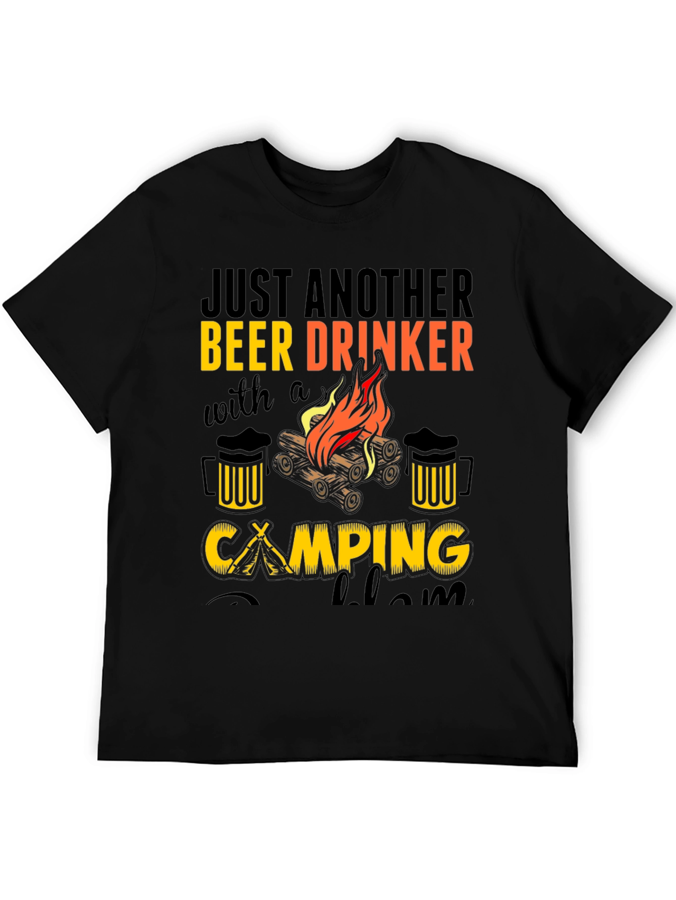 Beer Drinker Camping T-Shirt
