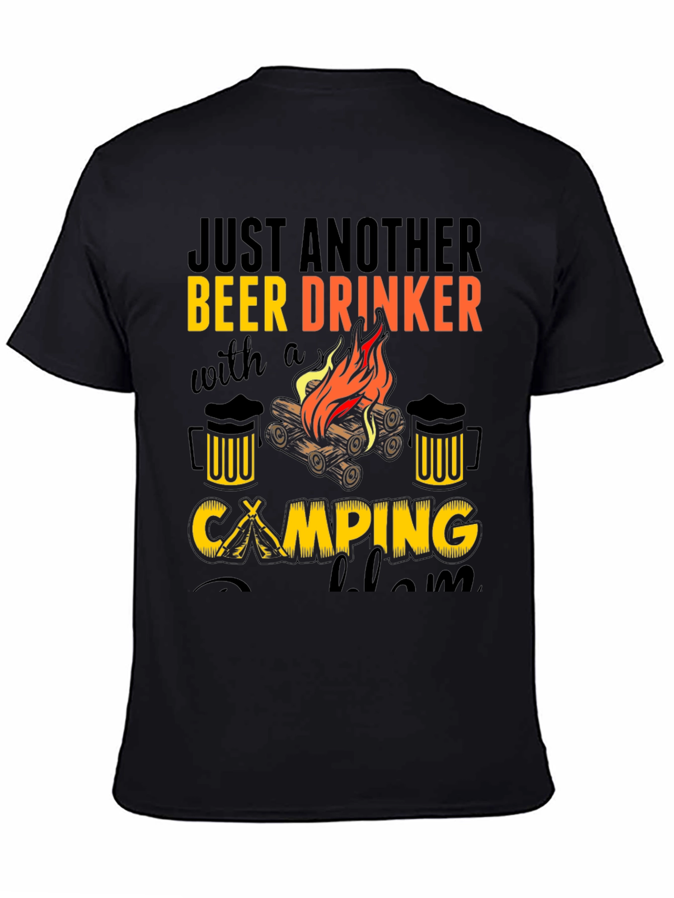 Beer Drinker Camping T-Shirt