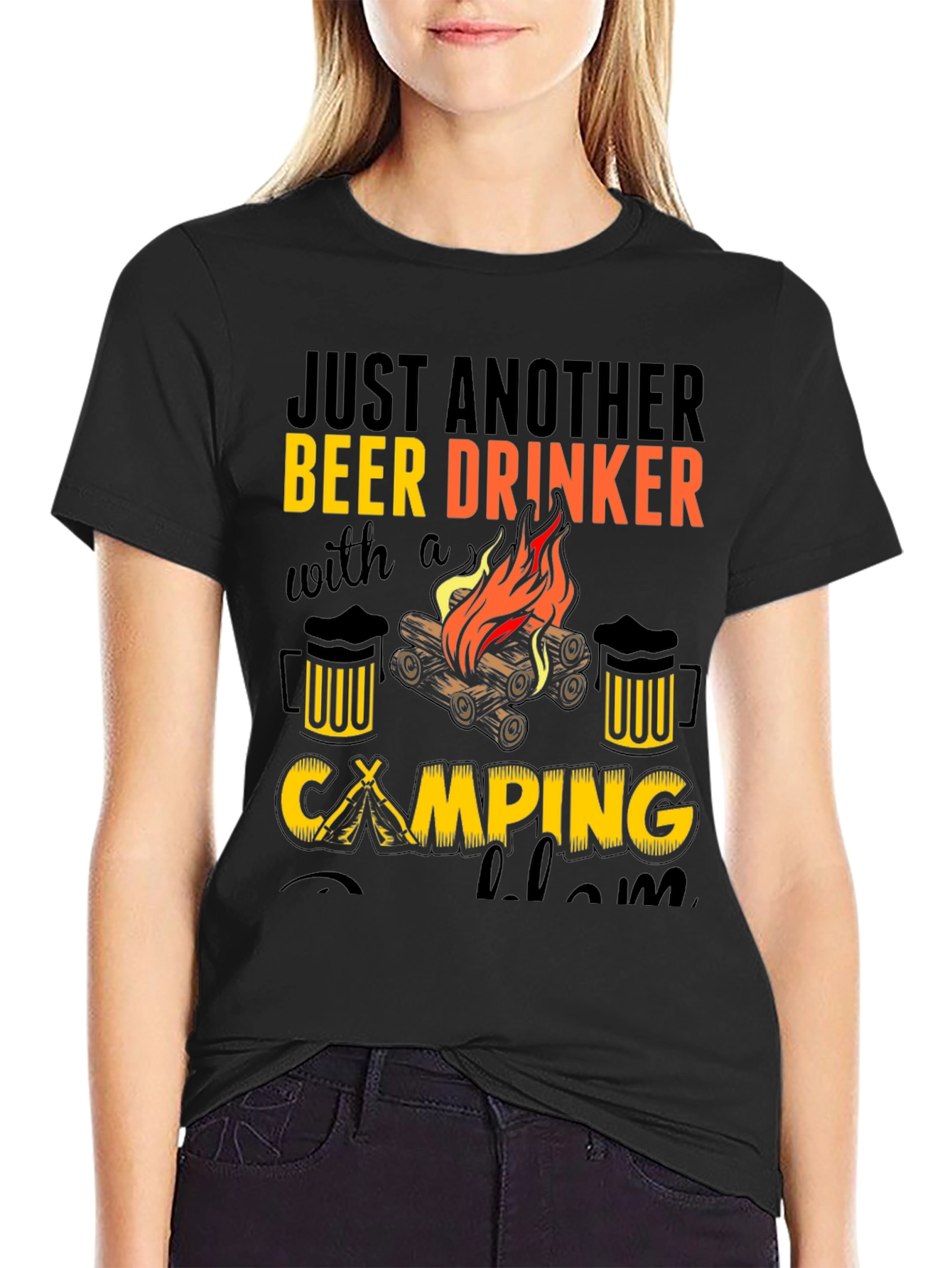 Beer Drinker Camping T-Shirt
