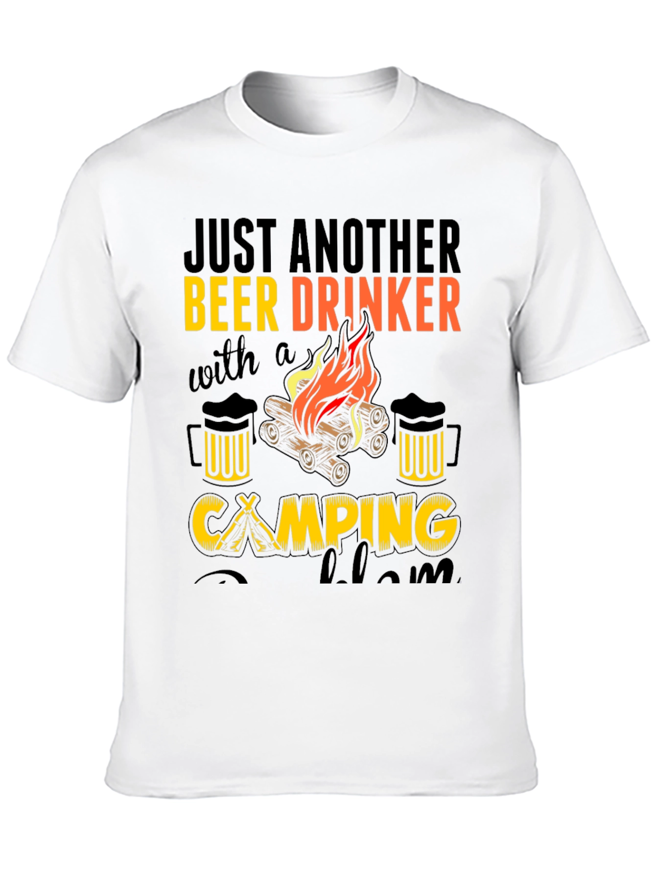 Beer Drinker Camping T-Shirt