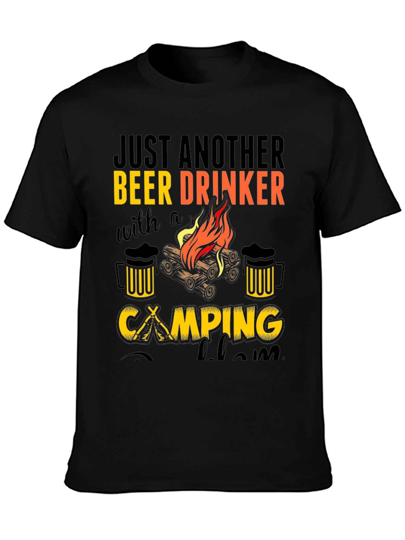 Beer Drinker Camping T-Shirt