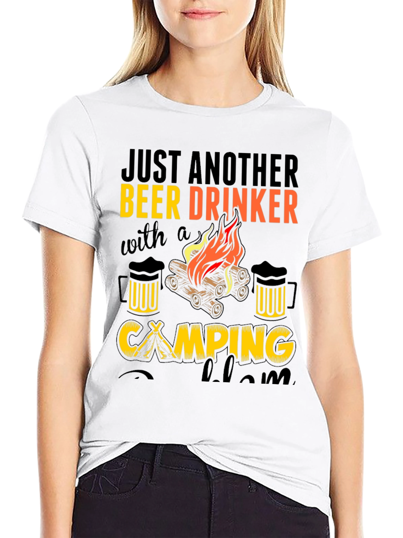 Beer Drinker Camping T-Shirt
