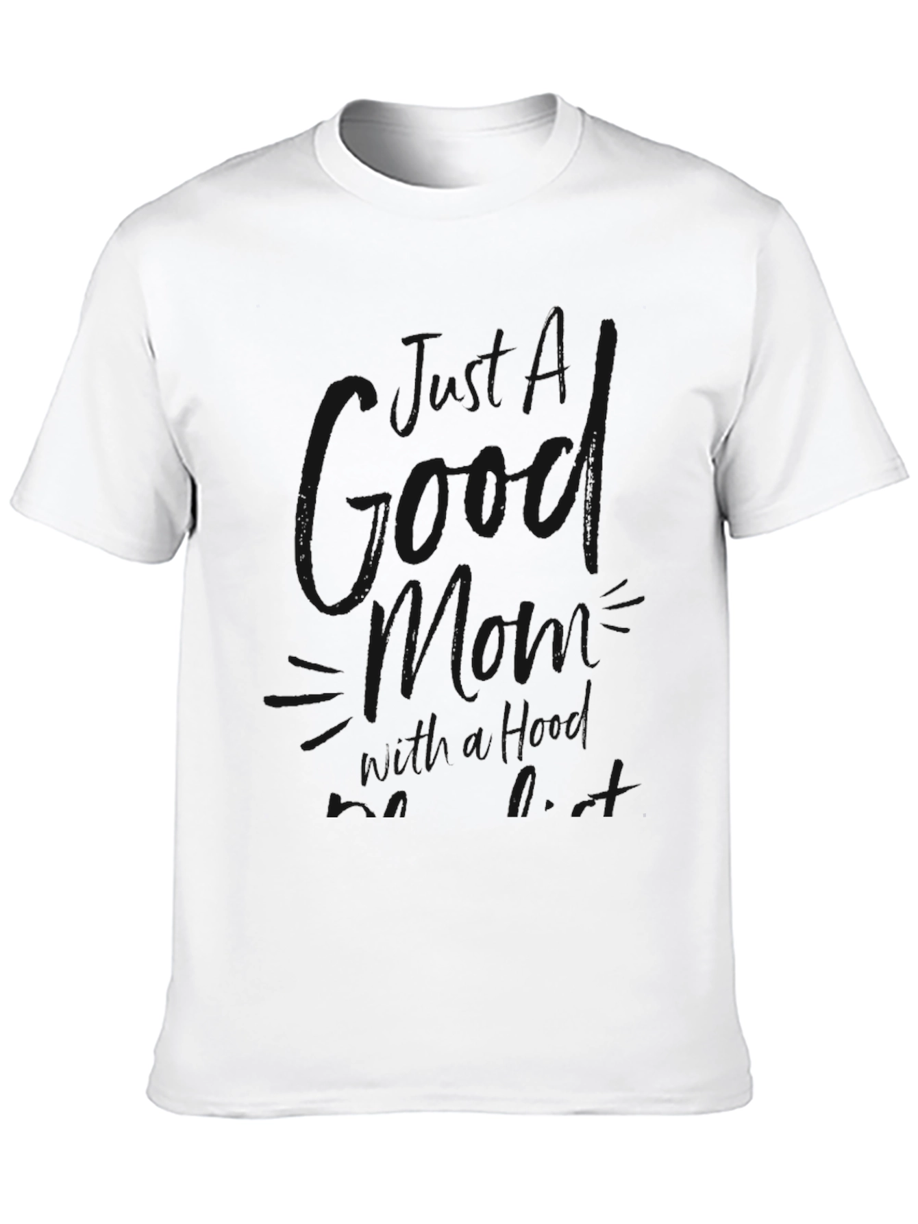 Mens Black Short Sleeve Graphic T-Shirt
