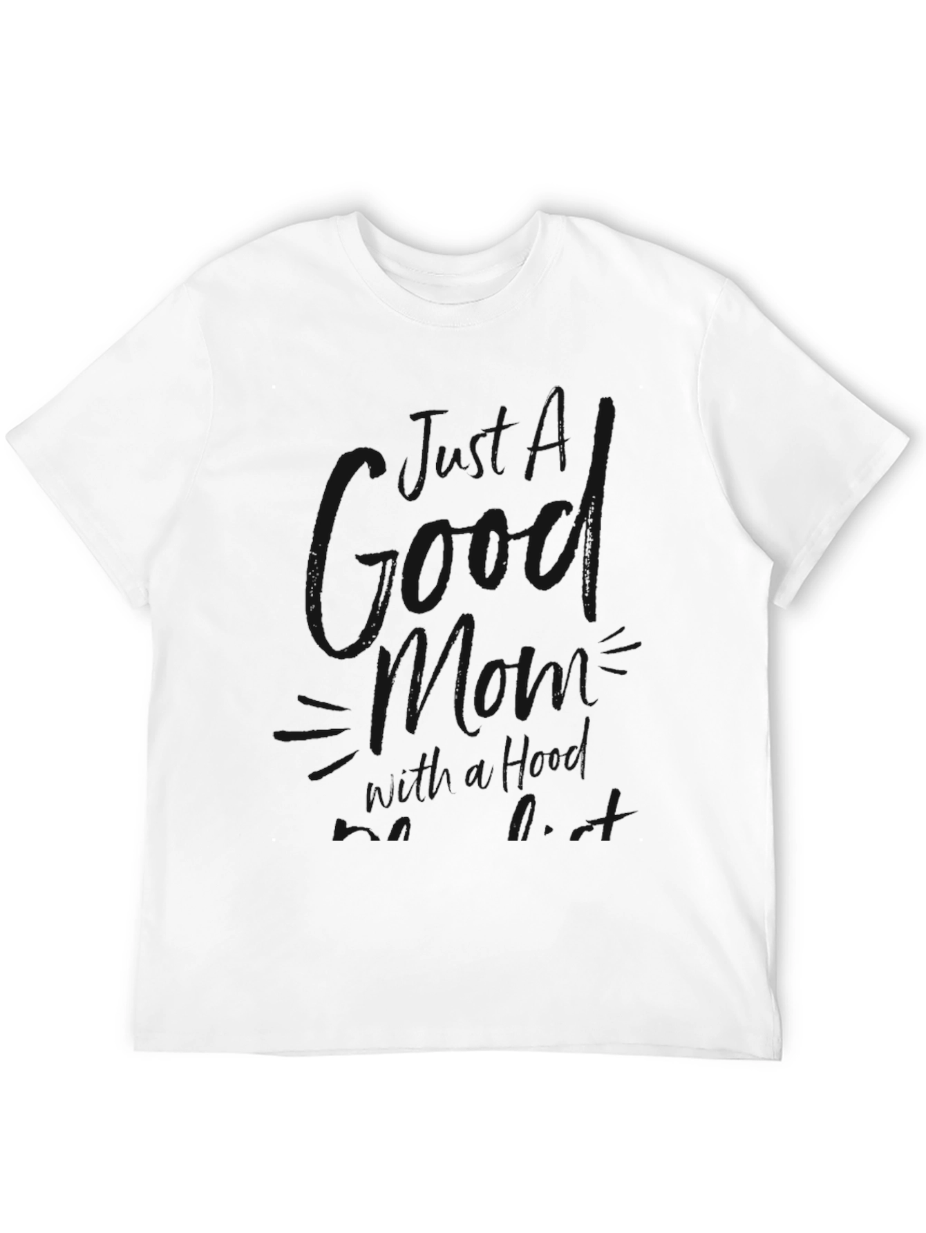 Mens Black Short Sleeve Graphic T-Shirt