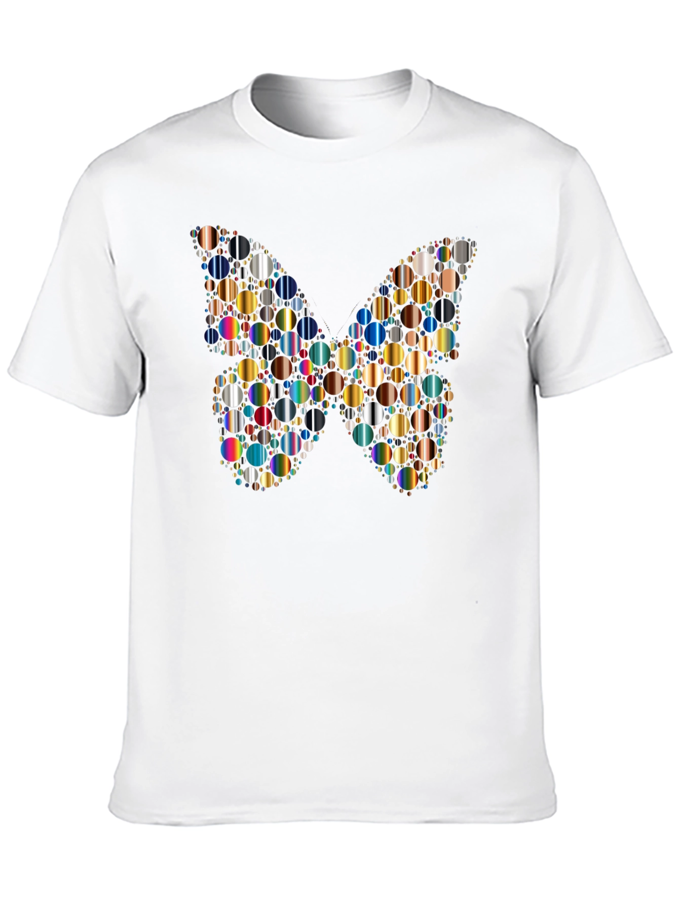 Butterfly Circles Graphic Tee - Black T-Shirt