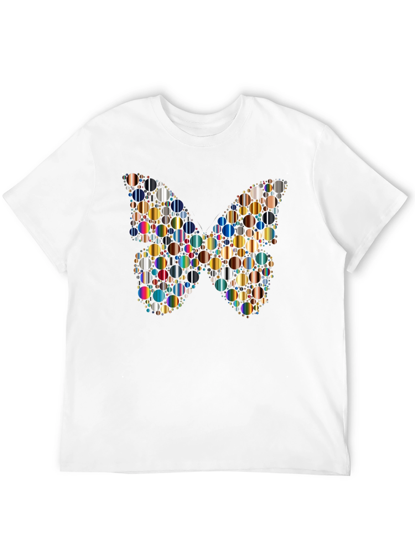 Butterfly Circles Graphic Tee - Black T-Shirt