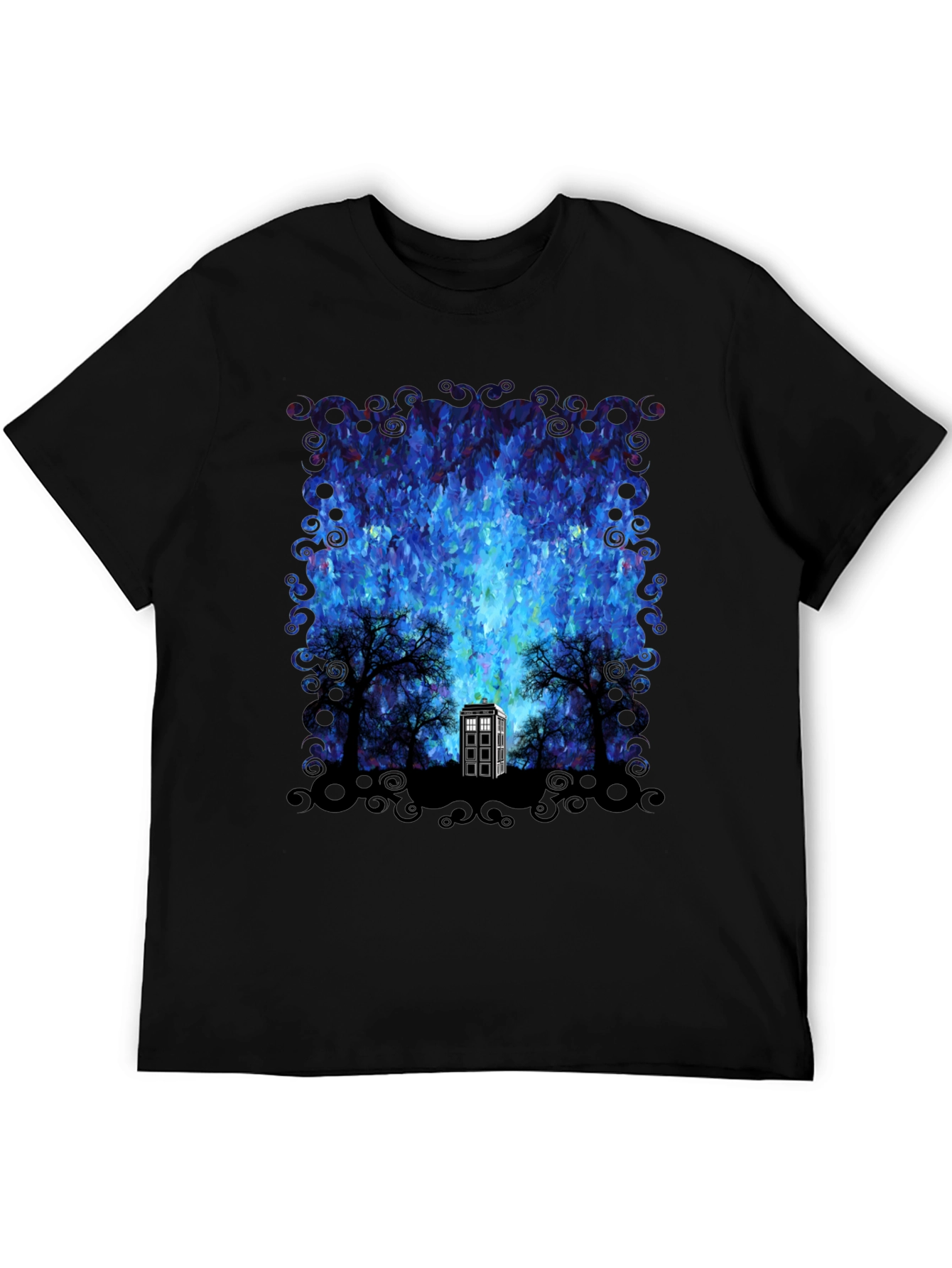 Doctor Who TARDIS Impressionist Mens Graphic Tee
