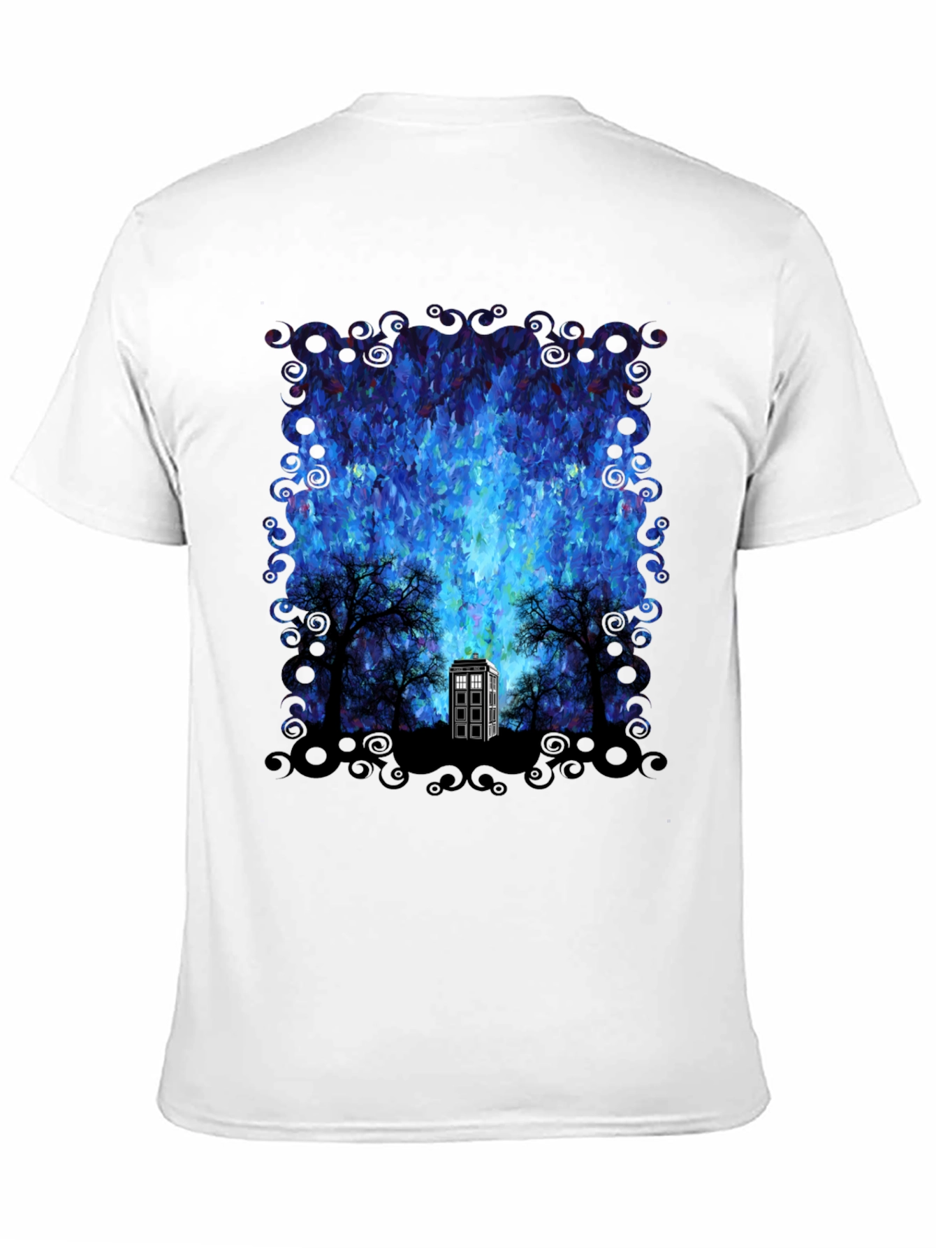 Doctor Who TARDIS Impressionist Mens Graphic Tee