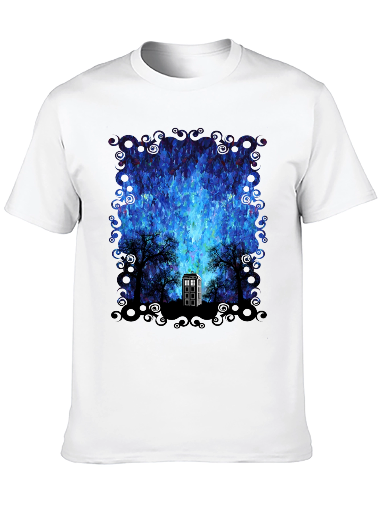 Doctor Who TARDIS Impressionist Mens Graphic Tee