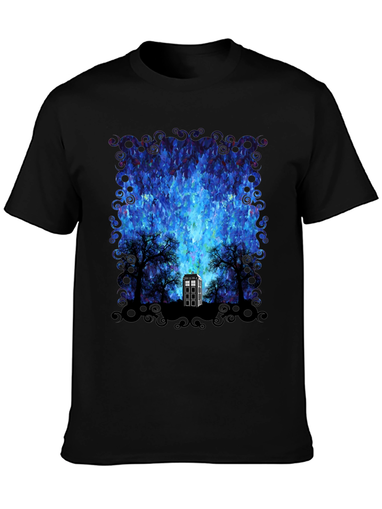 Doctor Who TARDIS Impressionist Mens Graphic Tee