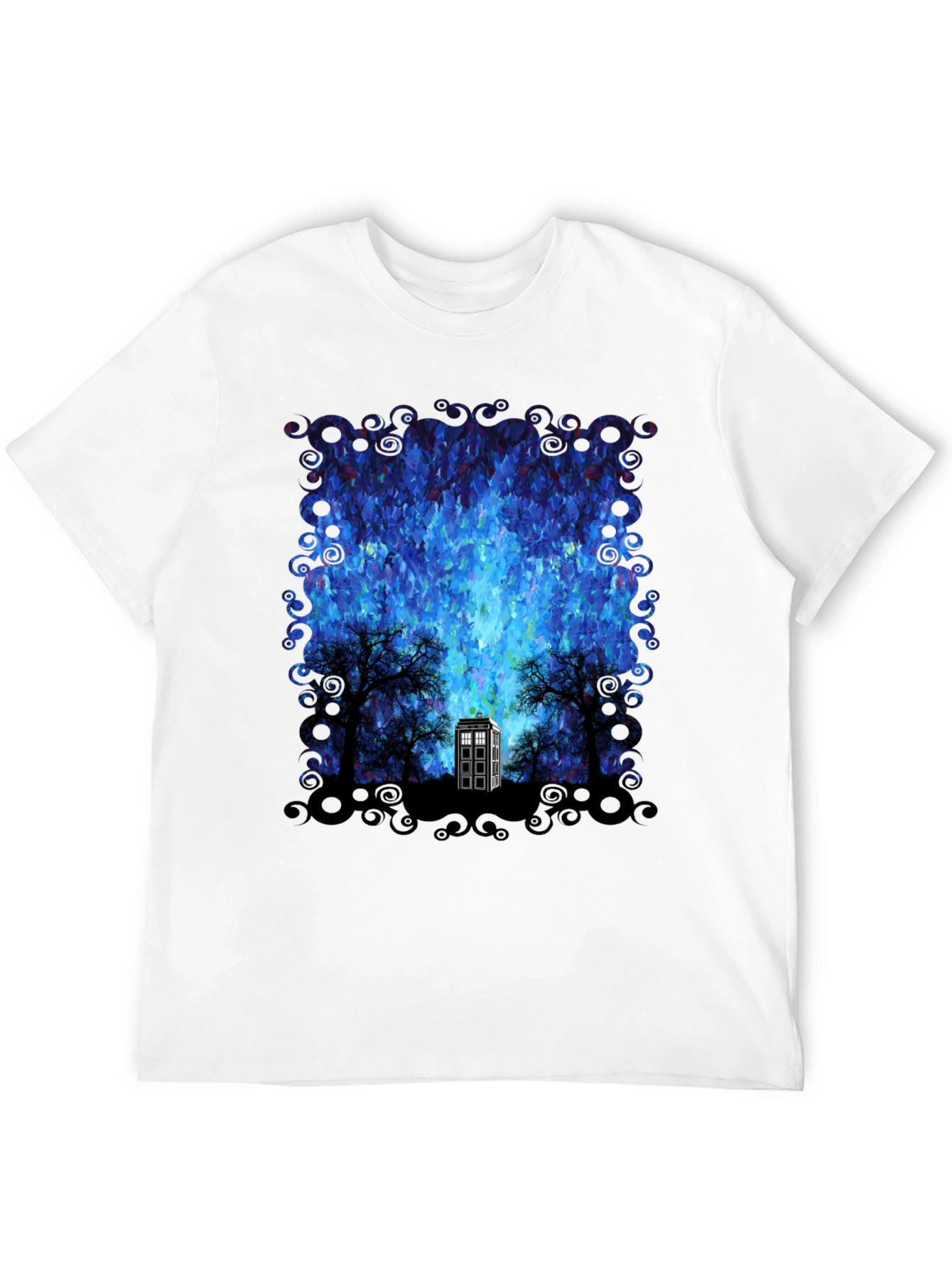Doctor Who TARDIS Impressionist Mens Graphic Tee
