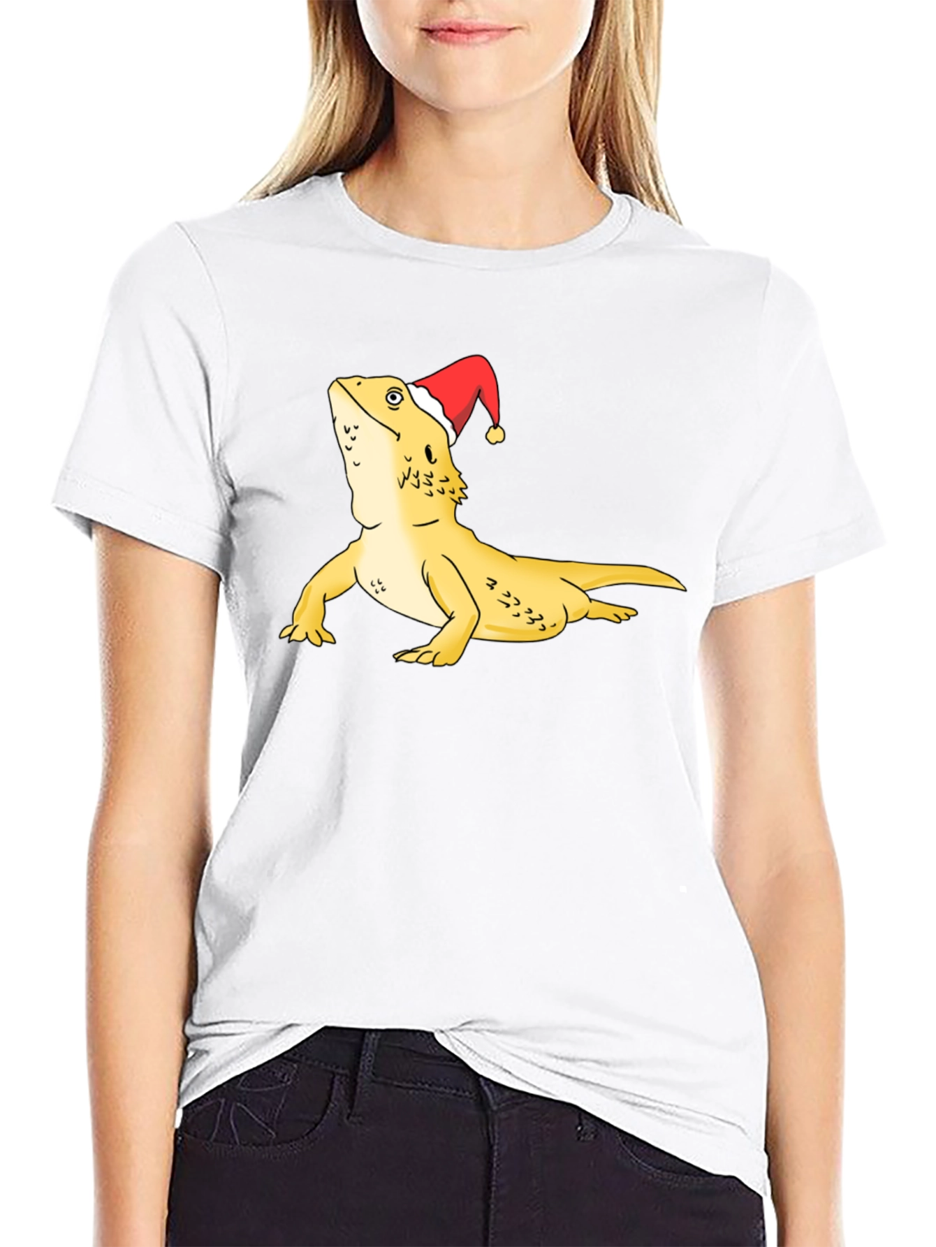 Festive Bearded Dragon Graphic Tee