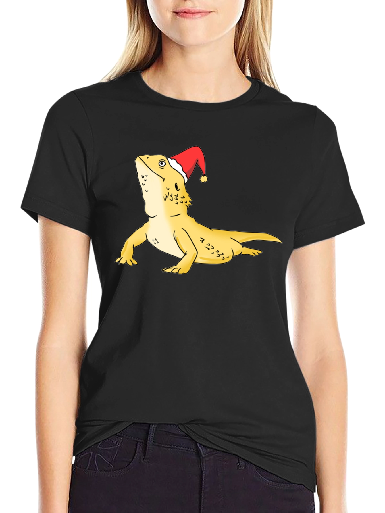 Festive Bearded Dragon Graphic Tee