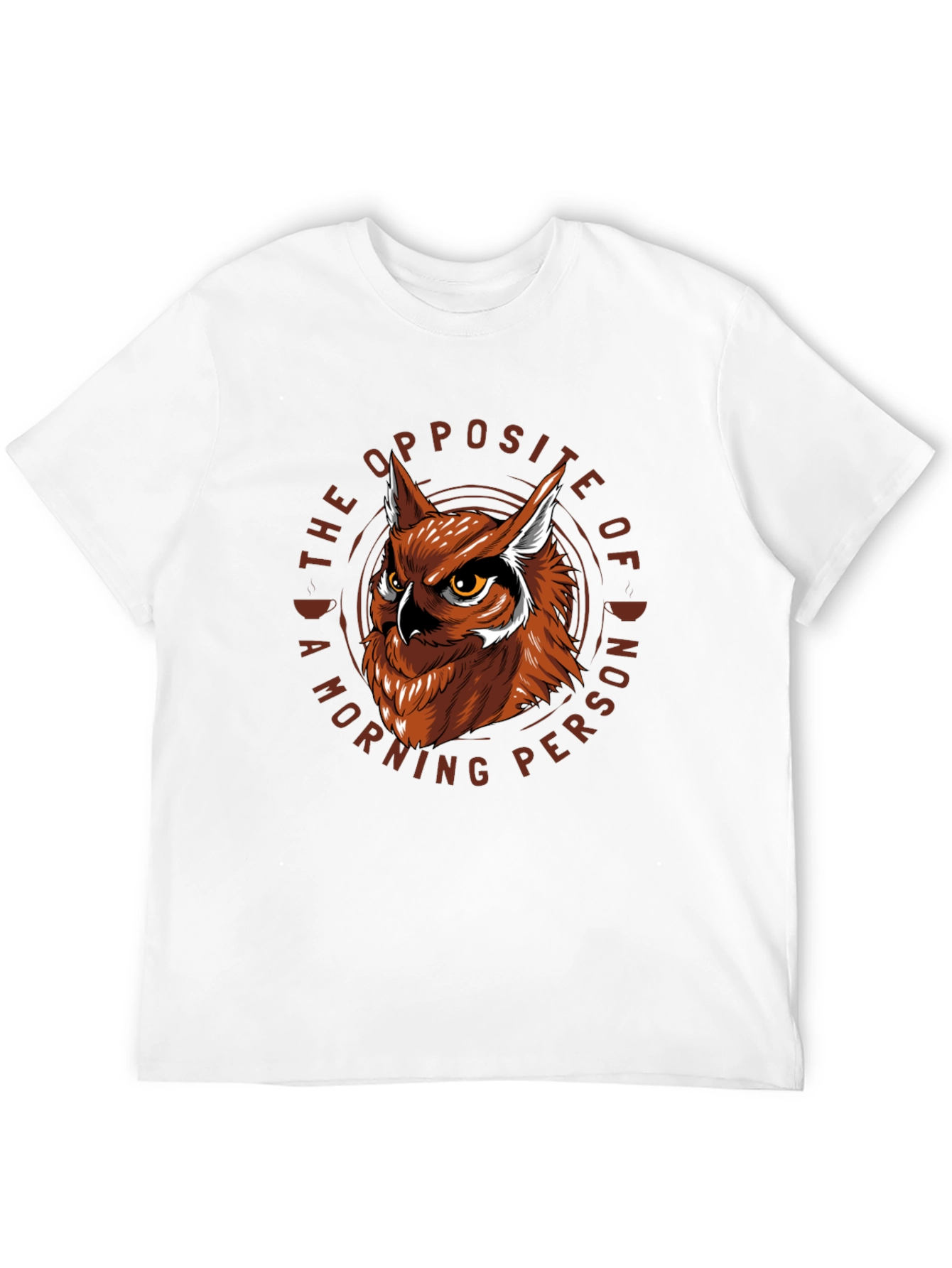 Owl Not a Morning Person Graphic T-Shirt