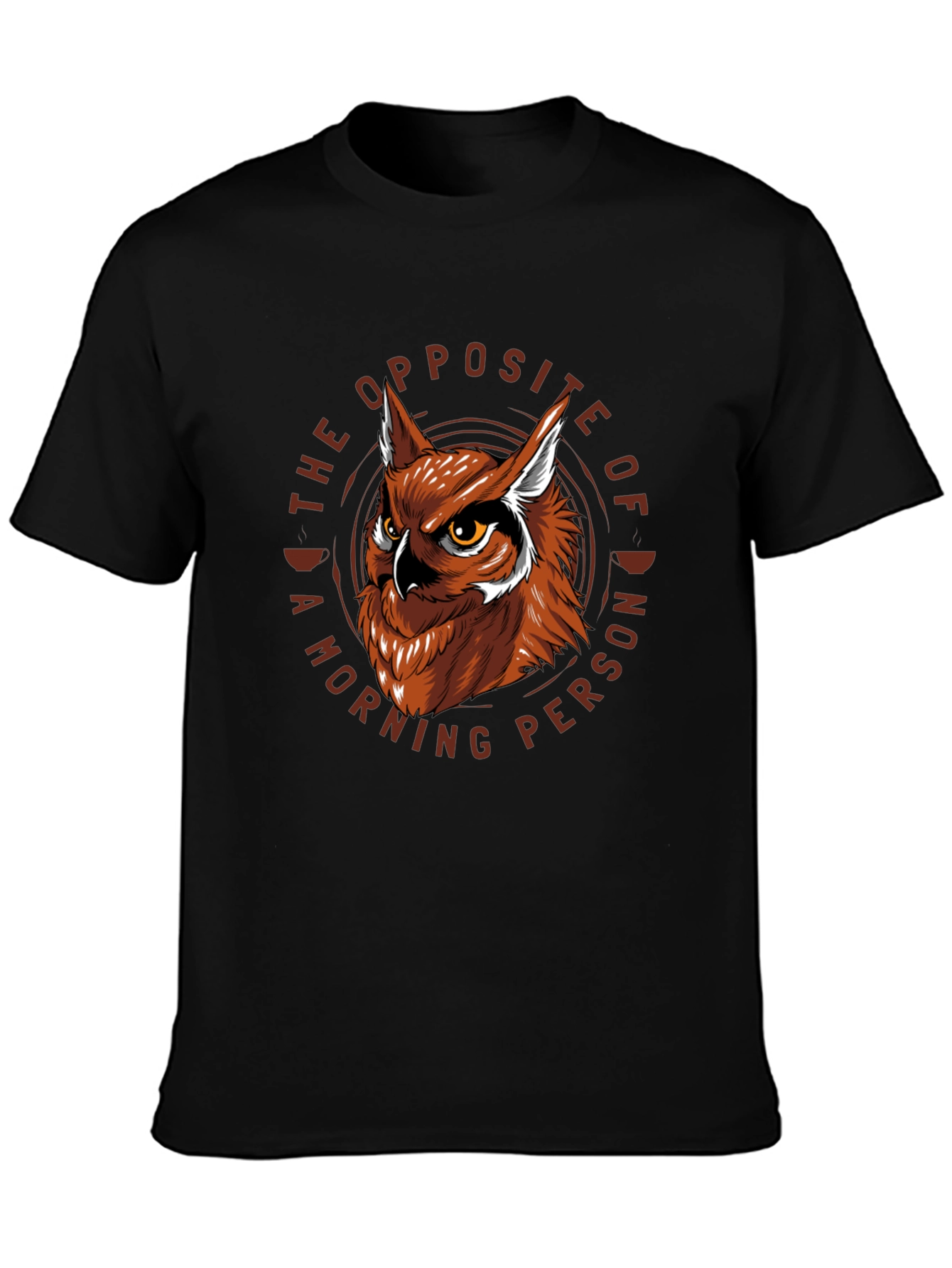 Owl Not a Morning Person Graphic T-Shirt