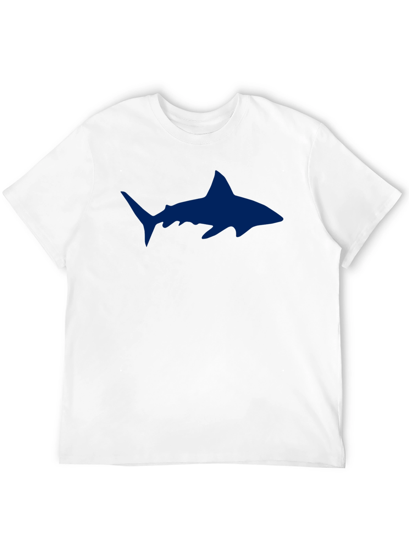 Shark Graphic Print Black T-Shirt
