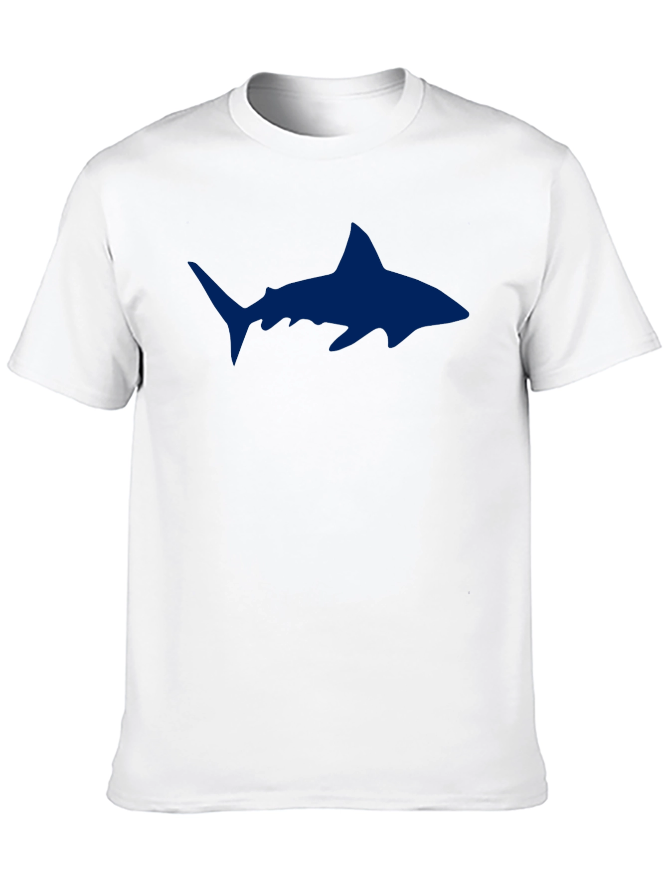 Shark Graphic Print Black T-Shirt