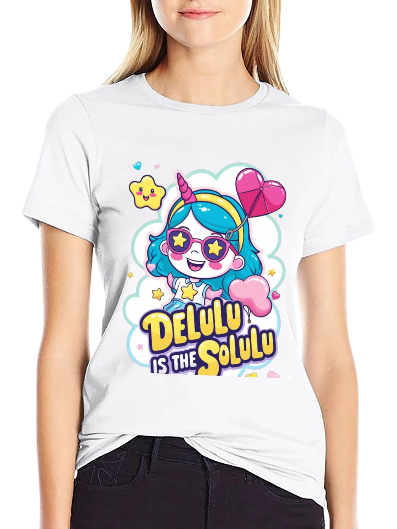 Delulu Unicorn Graphic Tee