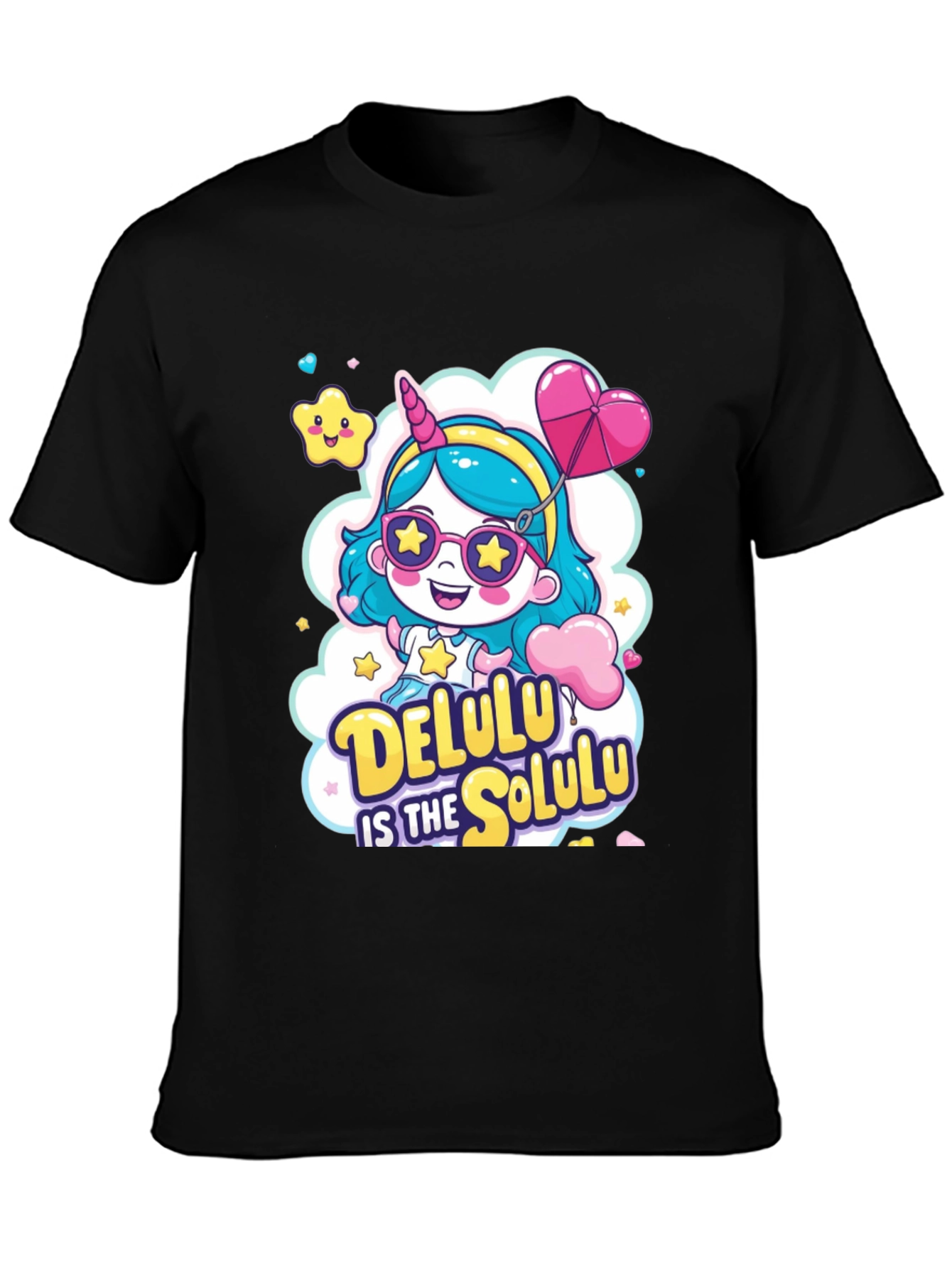Delulu Unicorn Graphic Tee