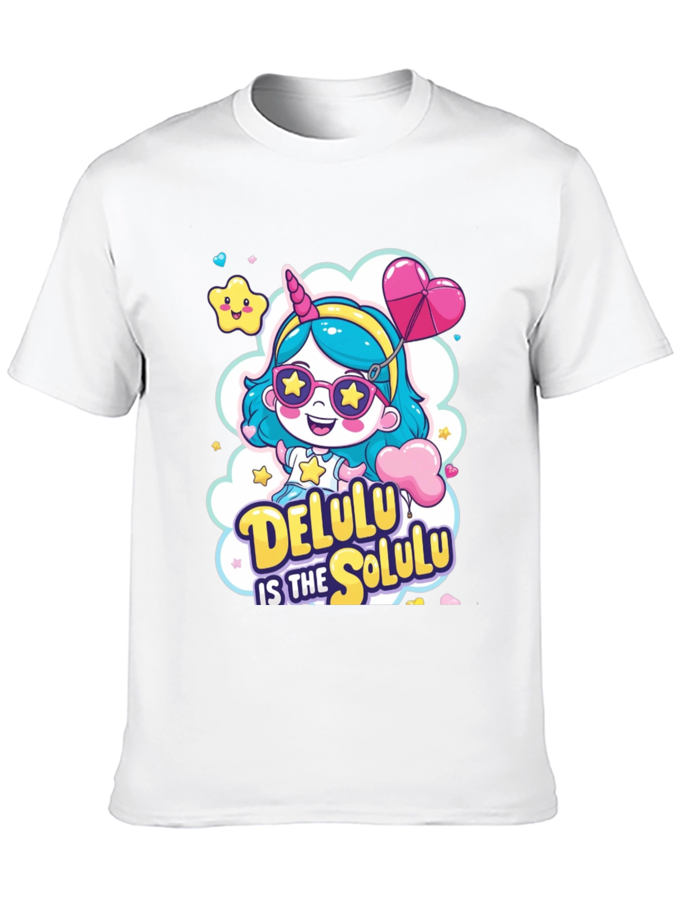 Delulu Unicorn Graphic Tee