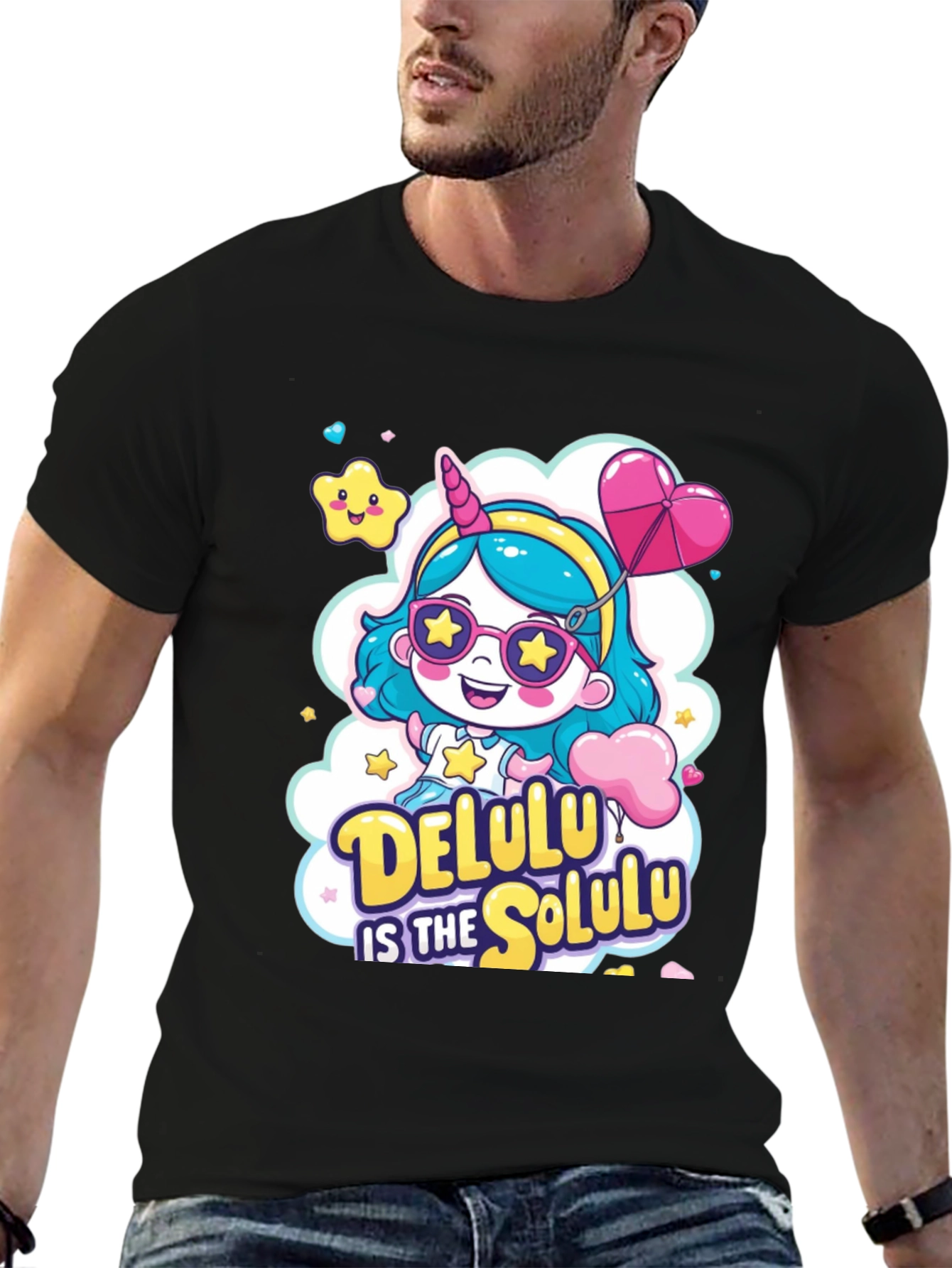 Delulu Unicorn Graphic Tee