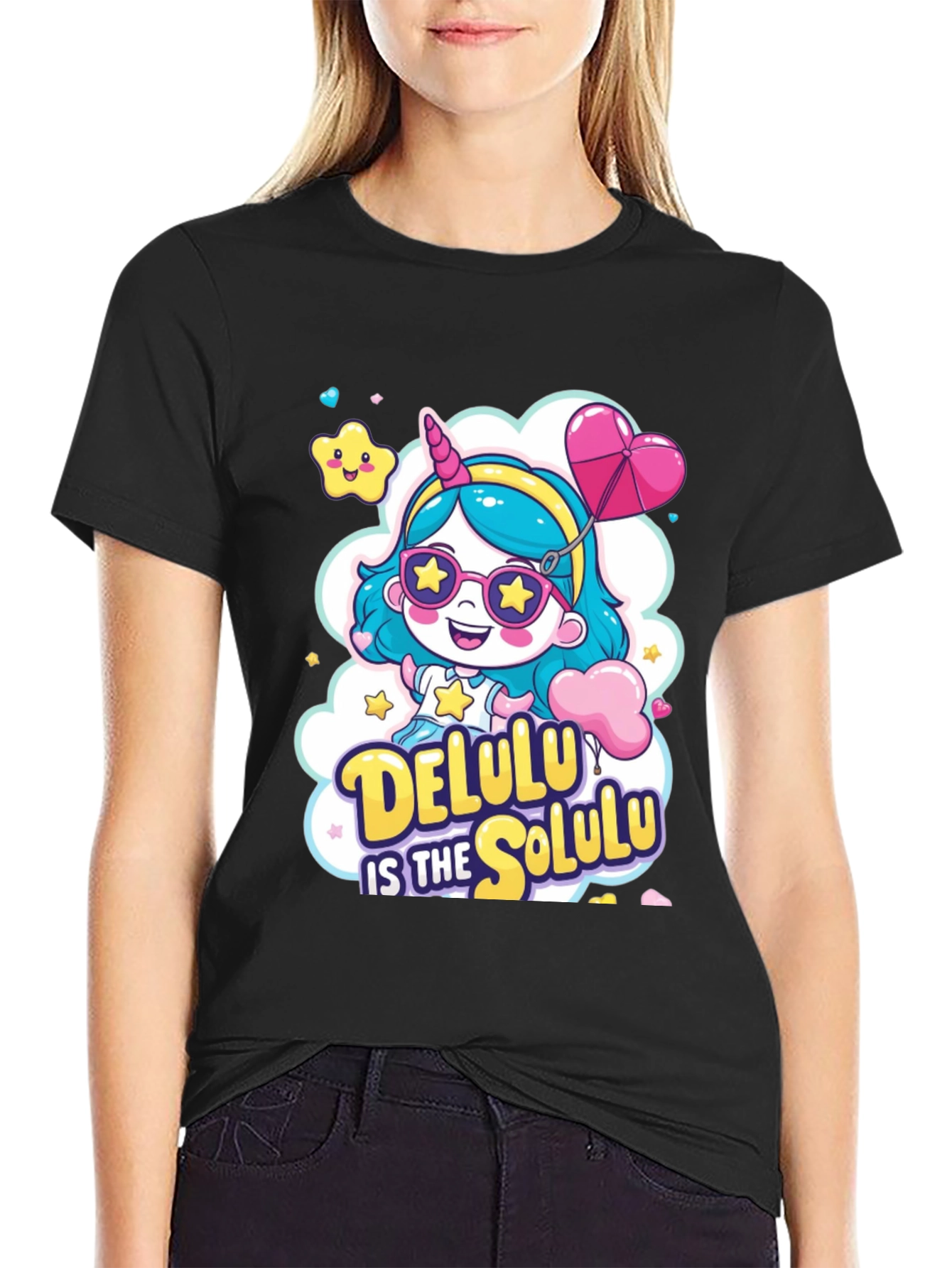 Delulu Unicorn Graphic Tee