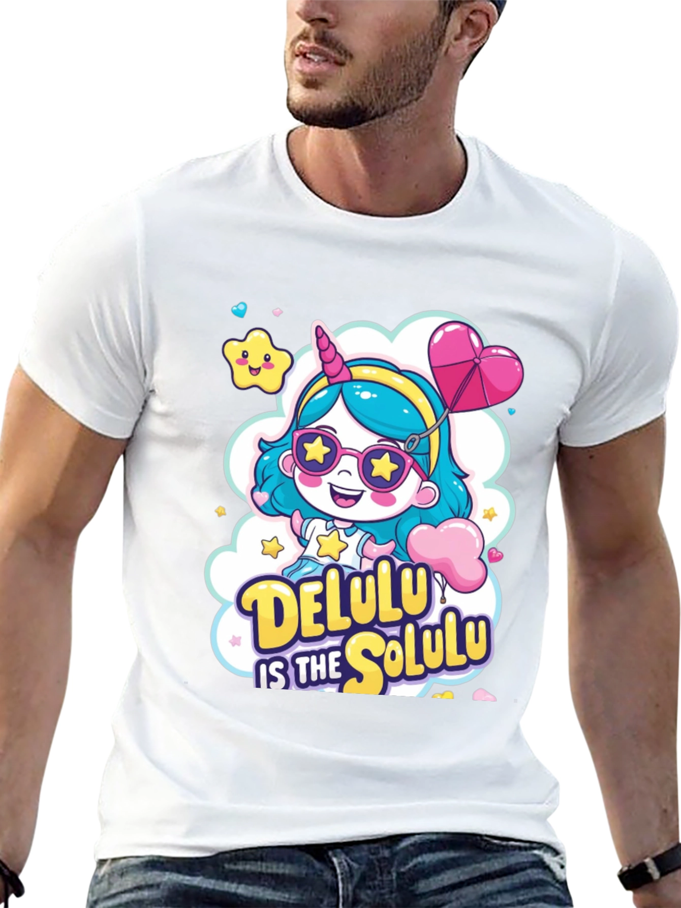 Delulu Unicorn Graphic Tee