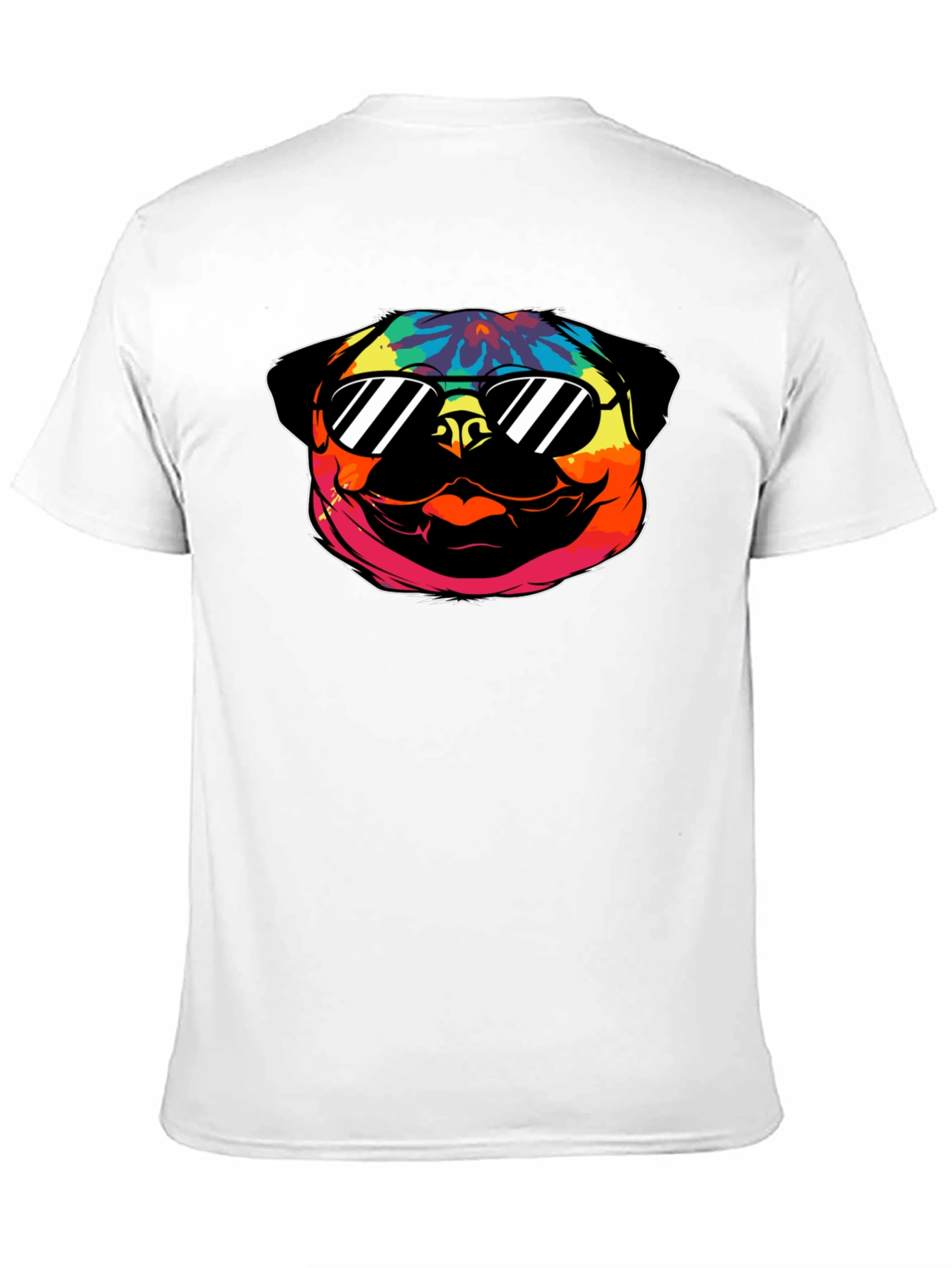 Cool Pug Graphic Tee - Black Cotton T-Shirt
