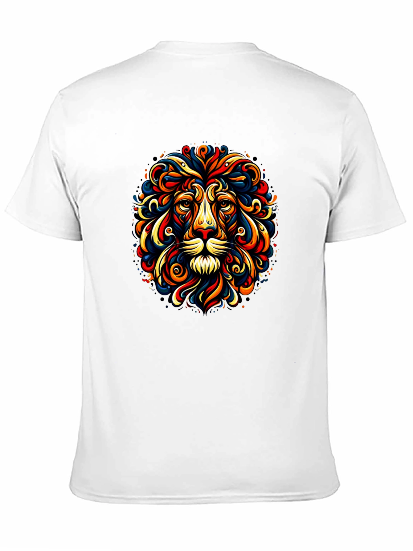 Lion Art Black T-Shirt - Vivid Graphic Tee