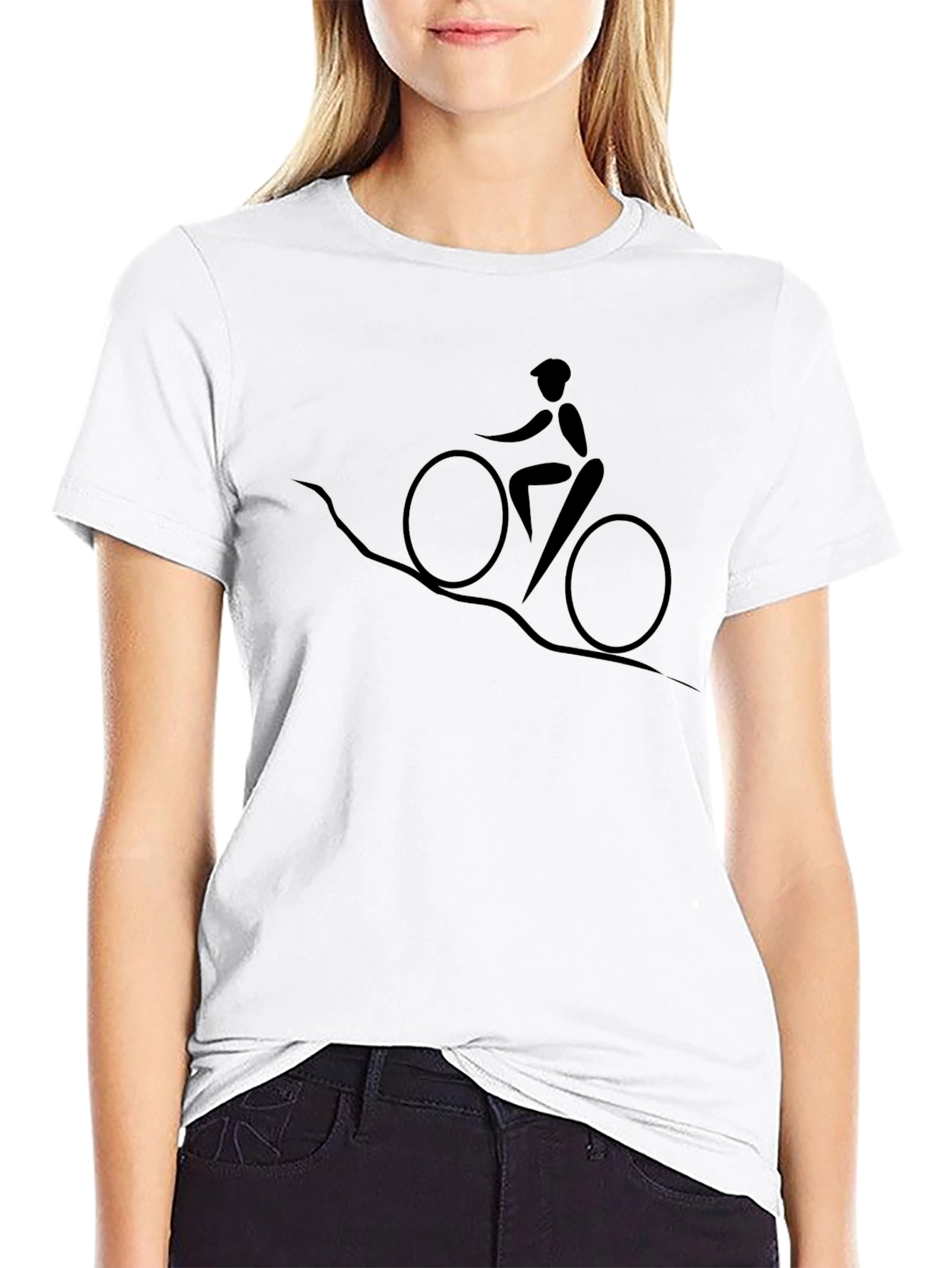 Mountain Biker Graphic T-Shirt - Black Cotton Tee