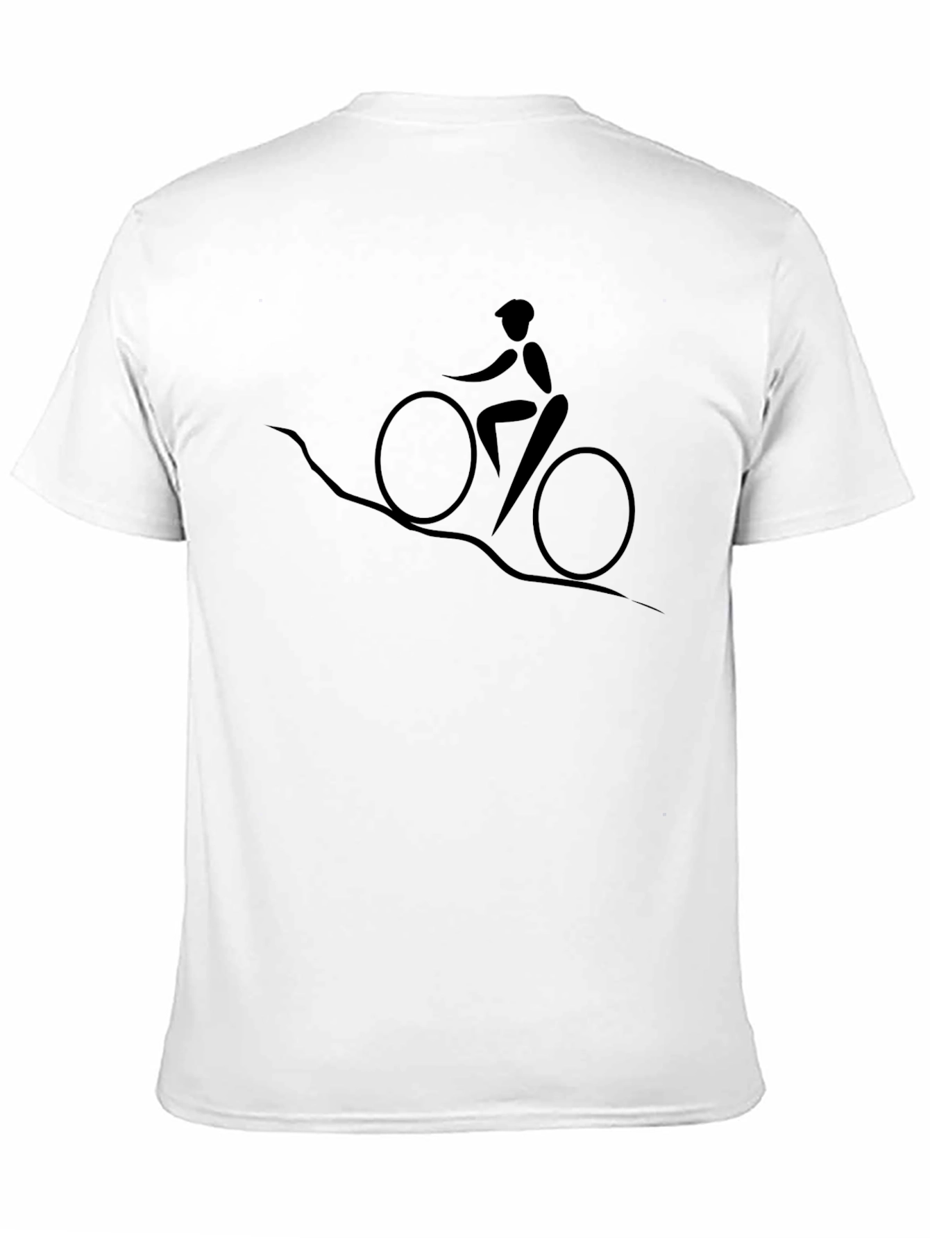 Mountain Biker Graphic T-Shirt - Black Cotton Tee