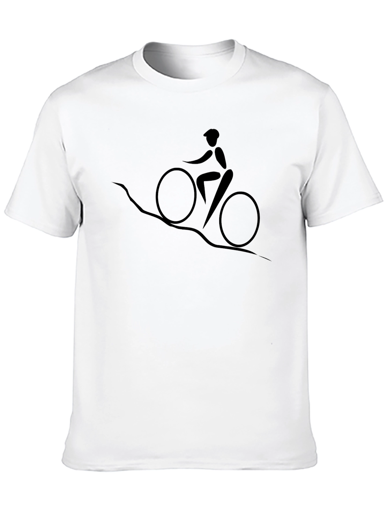 Mountain Biker Graphic T-Shirt - Black Cotton Tee