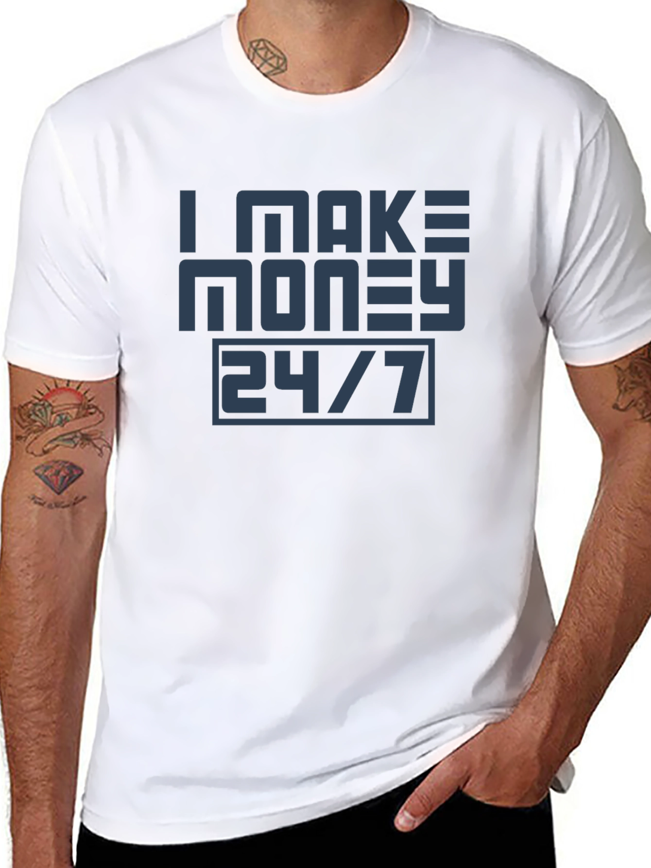 I Make Money 24/7 Graphic Tee
