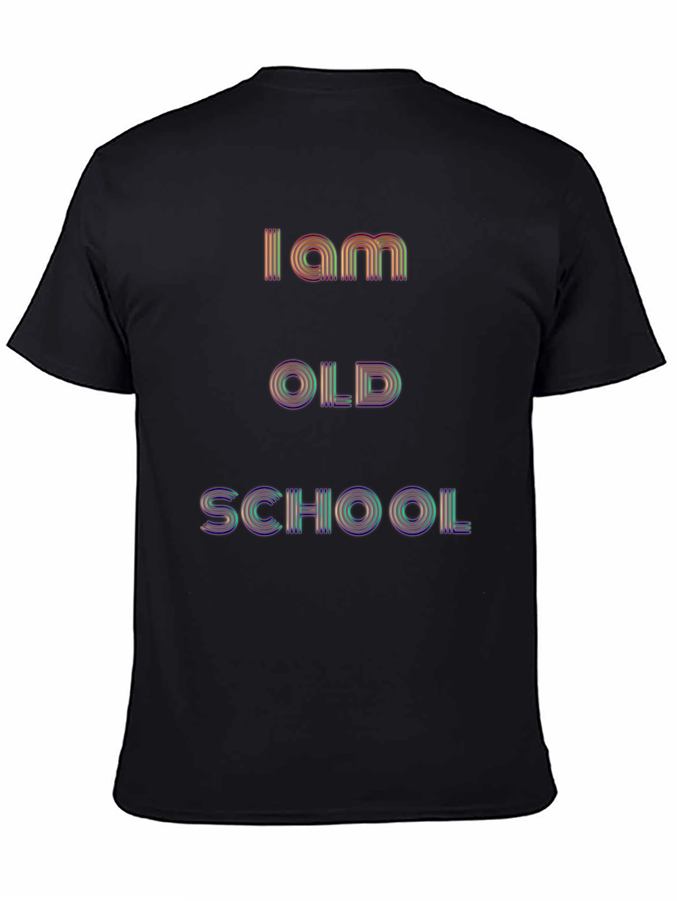 Retro I am Old School Black T-Shirt