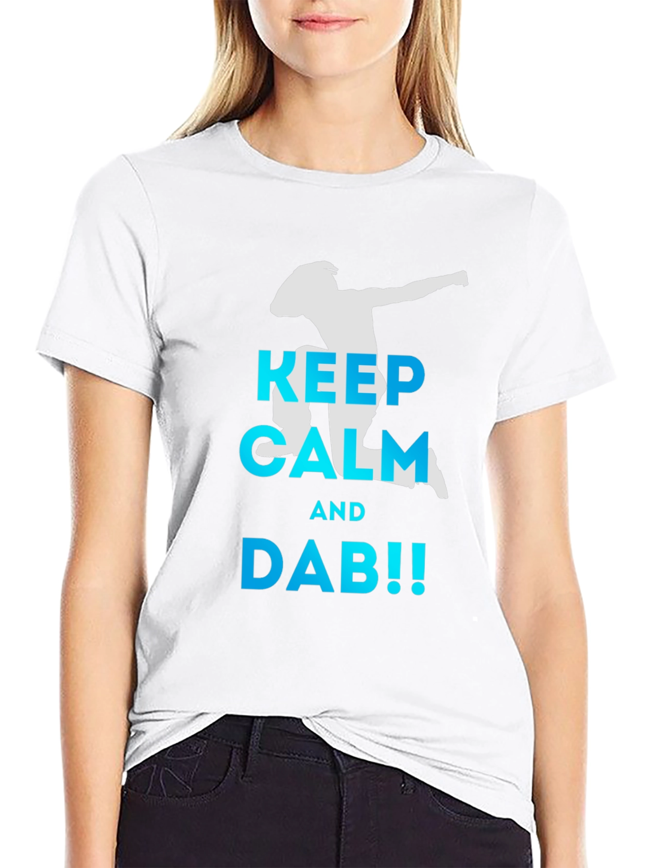 Keep Calm and Dab! Mens Black T-Shirt