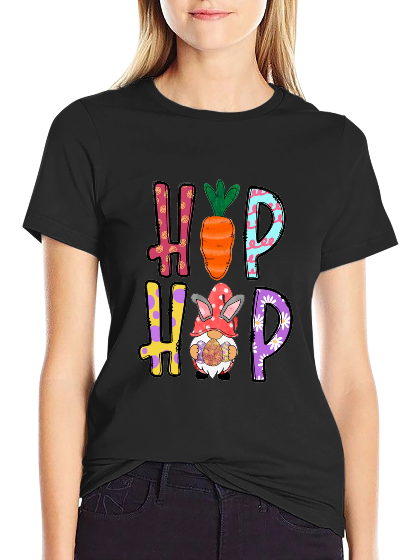 Hop Easter T-Shirt - Cute Holiday Apparel